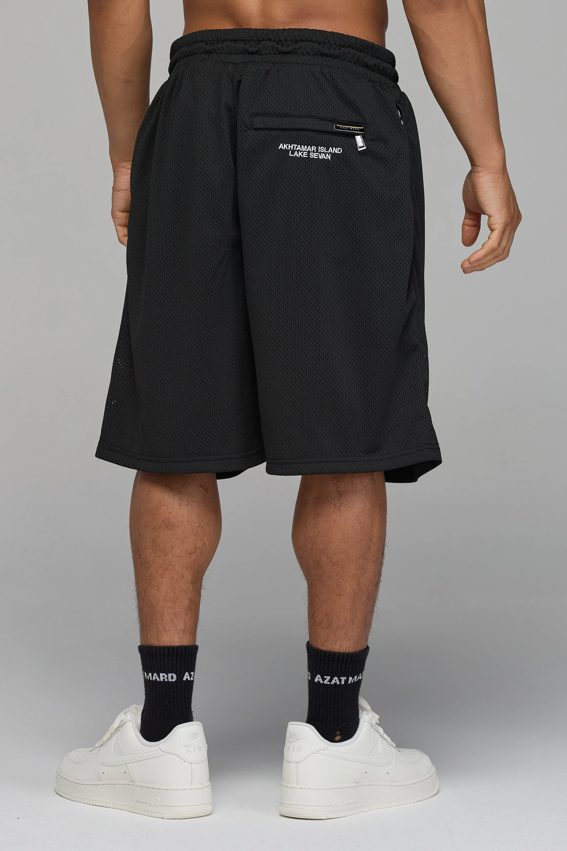 THE LOST GUIDING LIGHT BLACK MESH SHORTS - Image 4