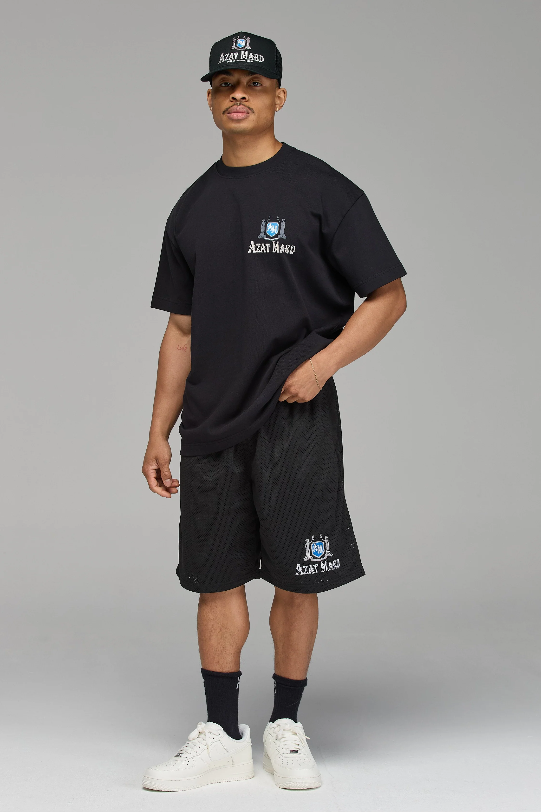THE LOST GUIDING LIGHT BLACK MESH SHORTS - Image 6