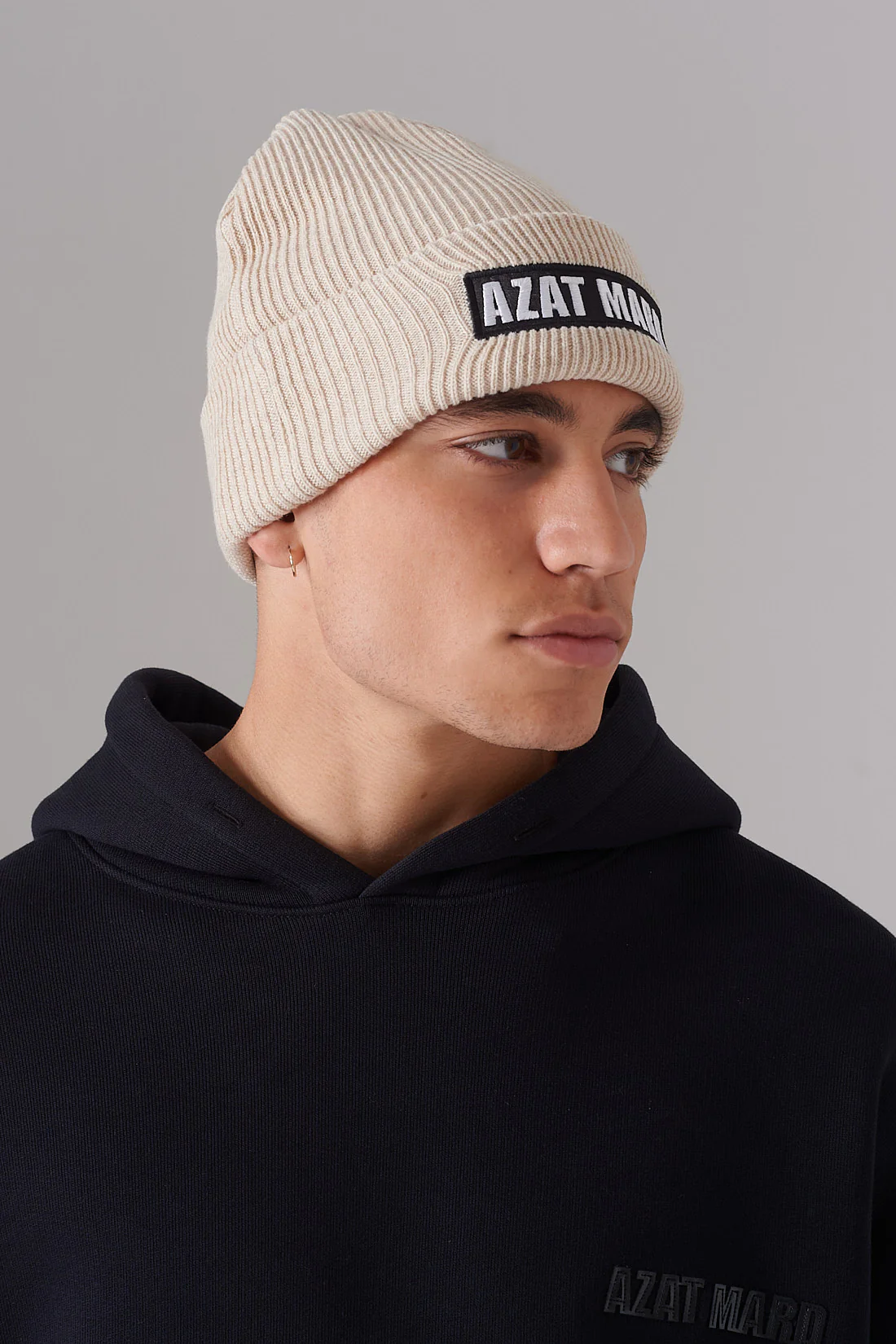 BEIGE AZAT MARD BEANIE - Image 2