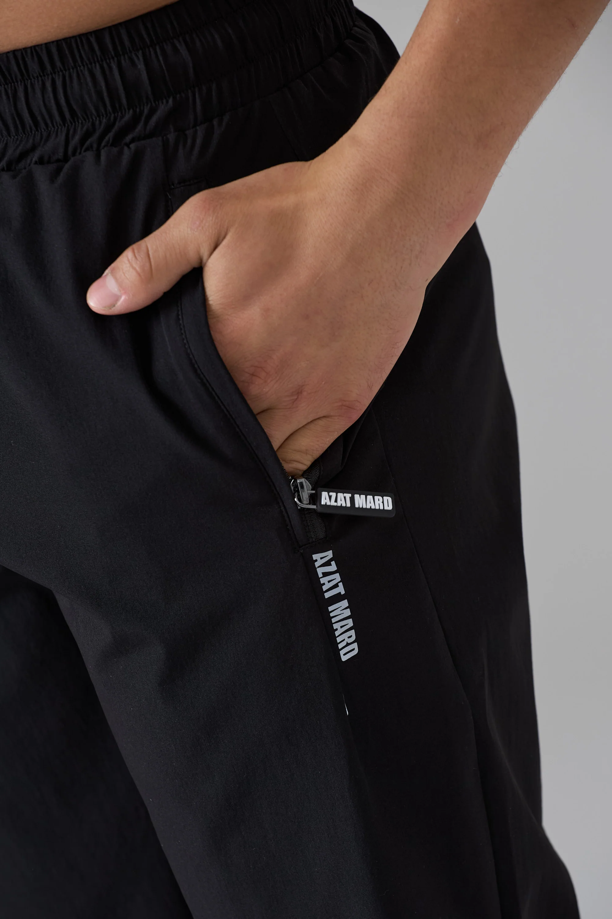 BLACK ACTIVEWEAR TRACK PANTS - Image 5