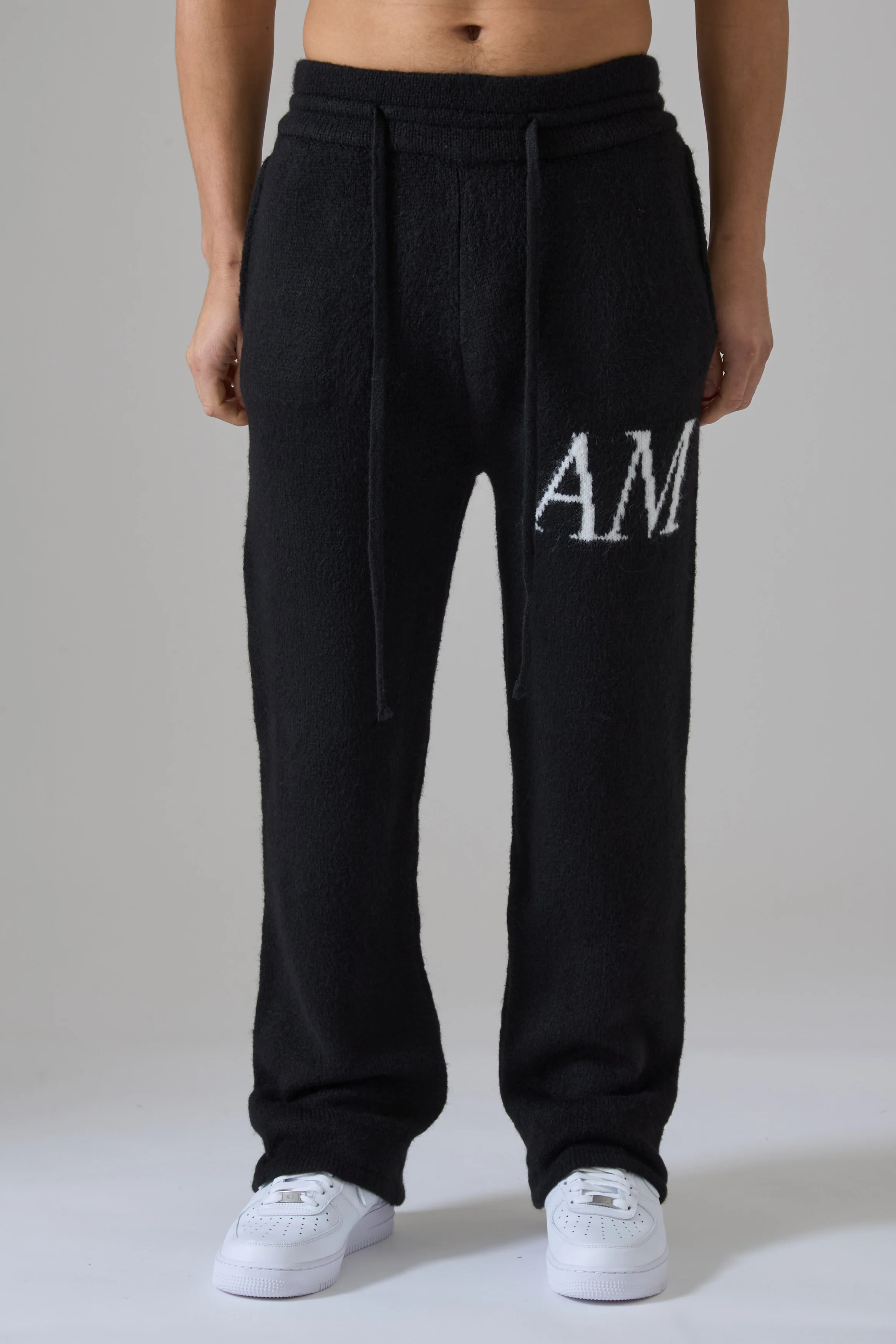 BLACK KNITWEAR PANT - Image 3