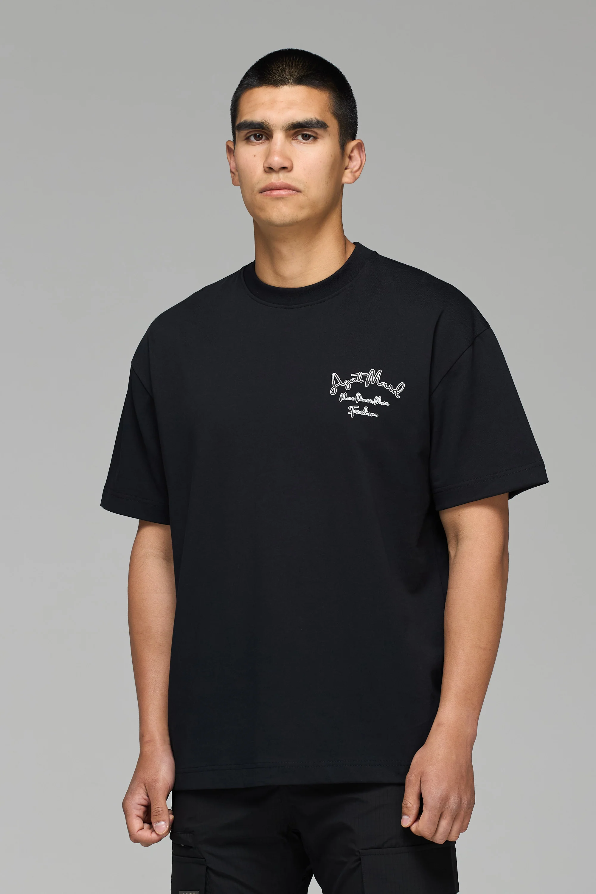 MORE PEACE, MORE FREEDOM BLACK T-SHIRT - Image 5
