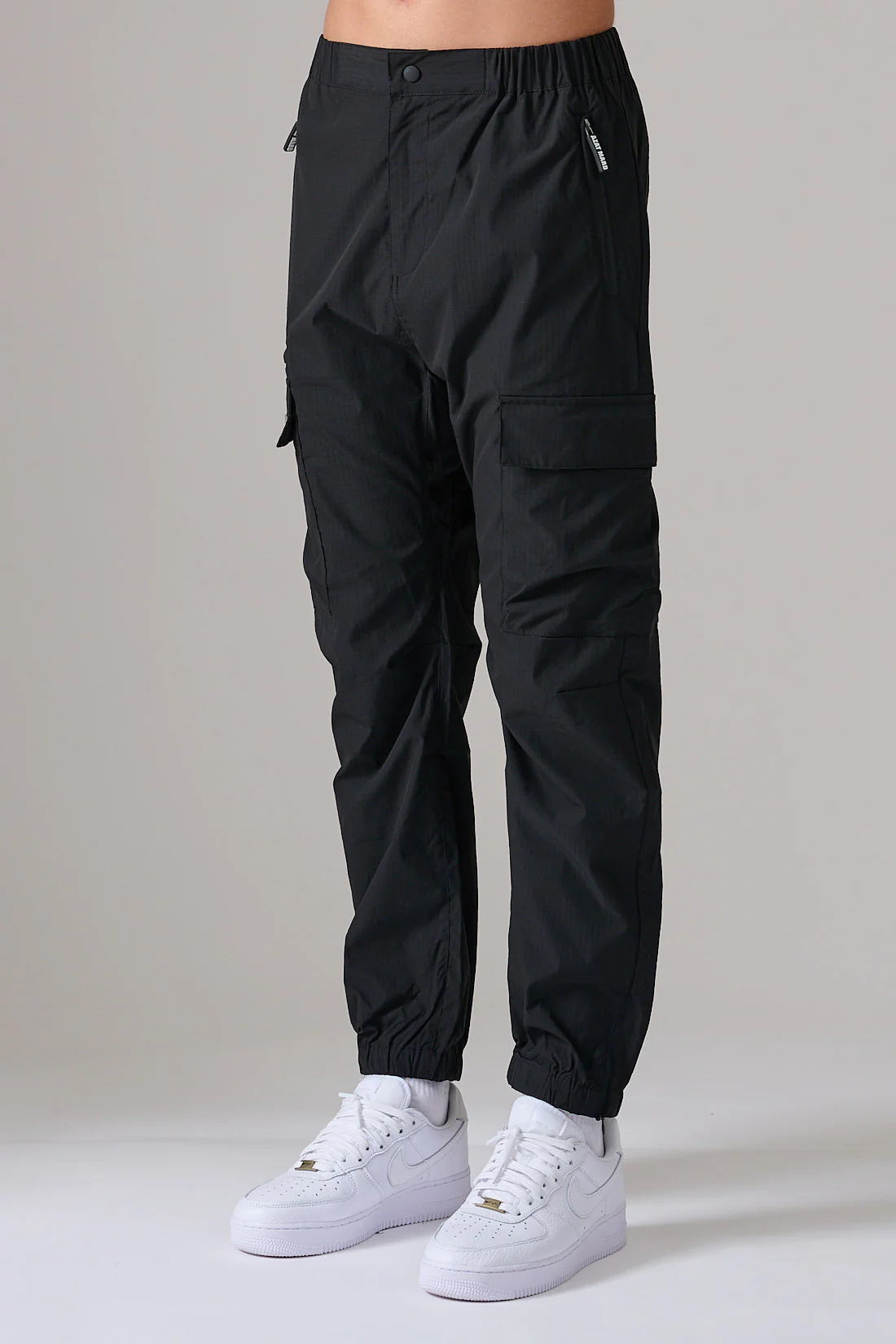 Black Ripstop Cuffed Pants - Image 4