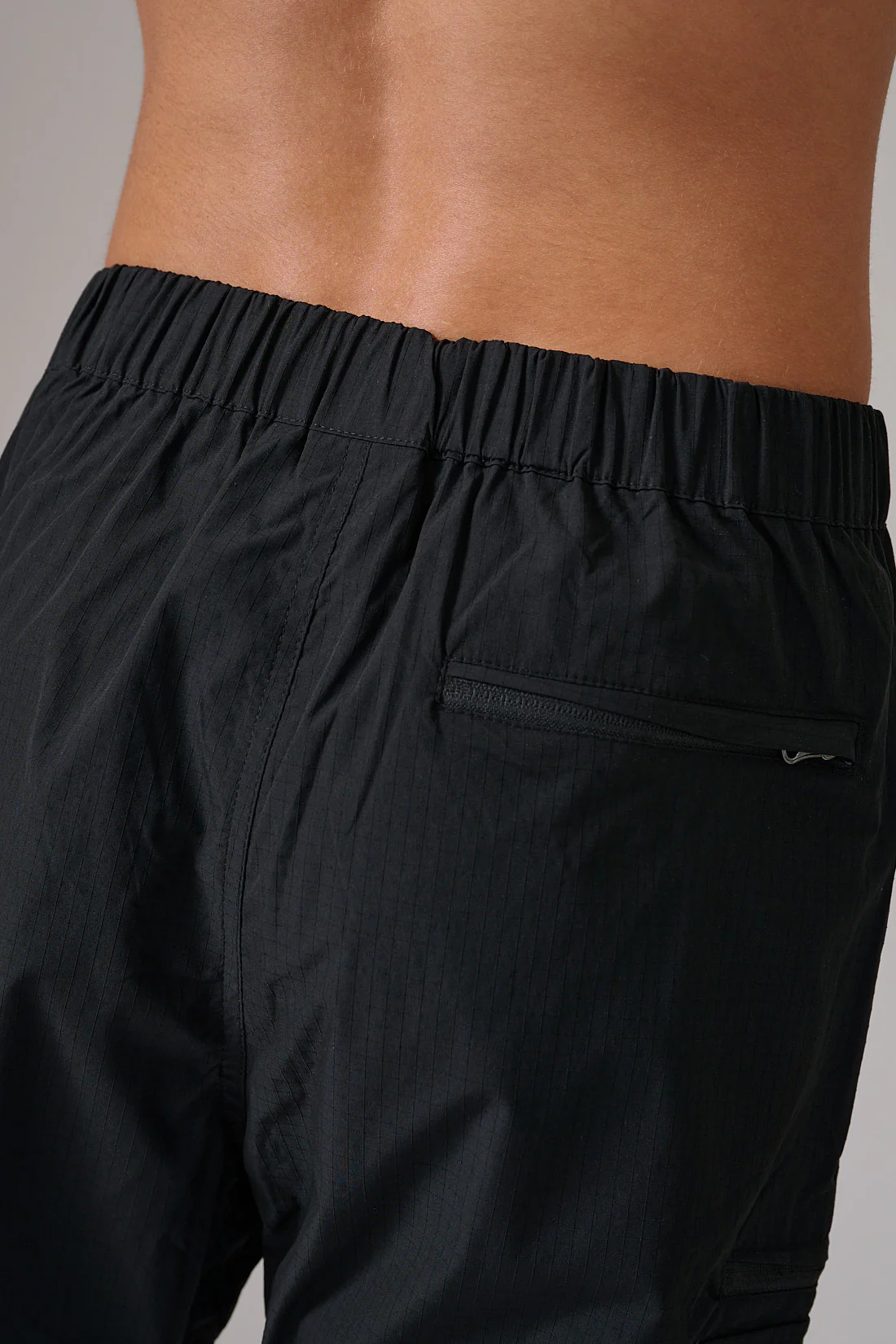 Black Ripstop Cuffed Pants - Image 8