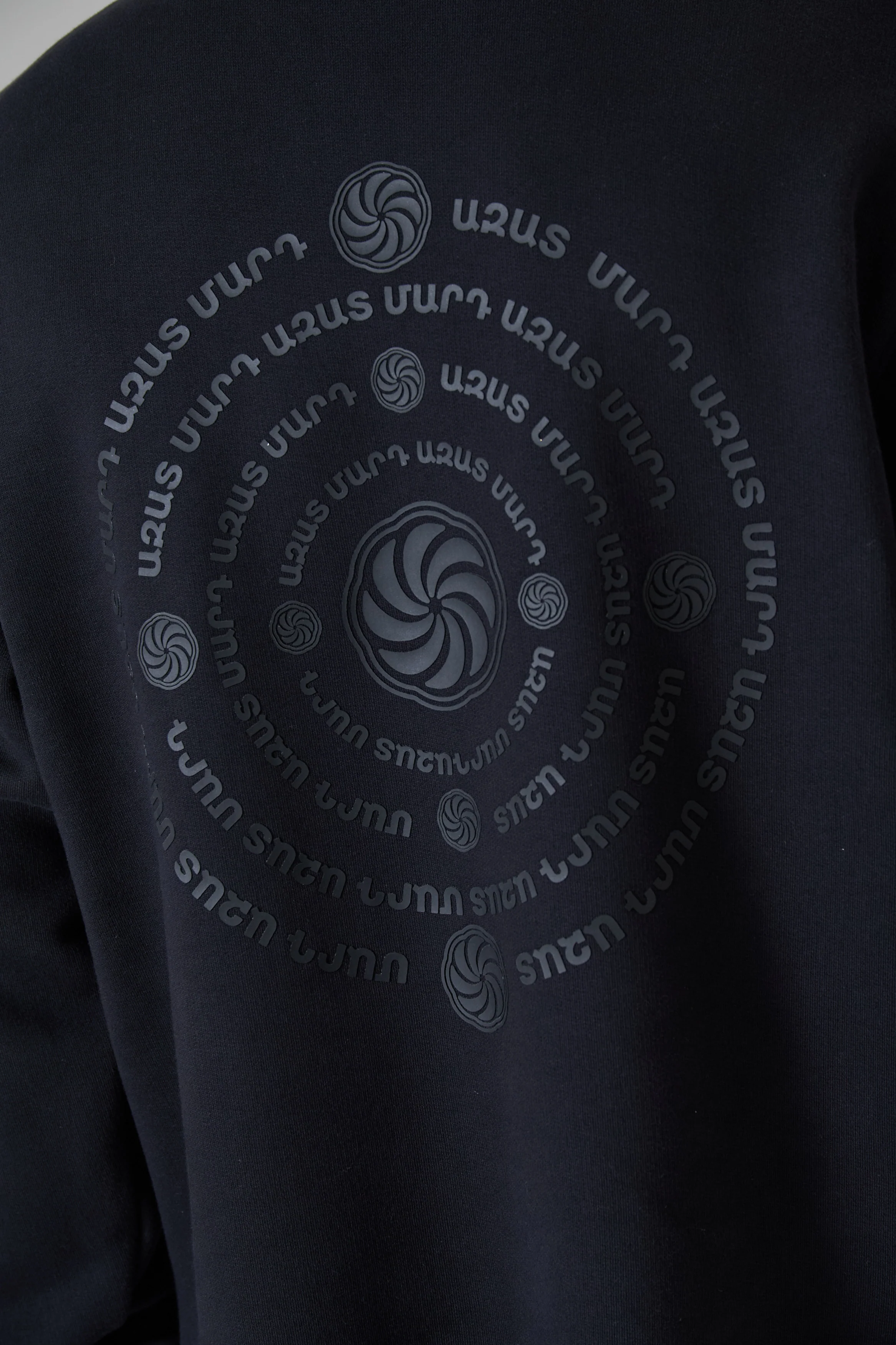 WHEEL OF ETERNITY BLACK QUARTER ZIP SWEATER - Image 5