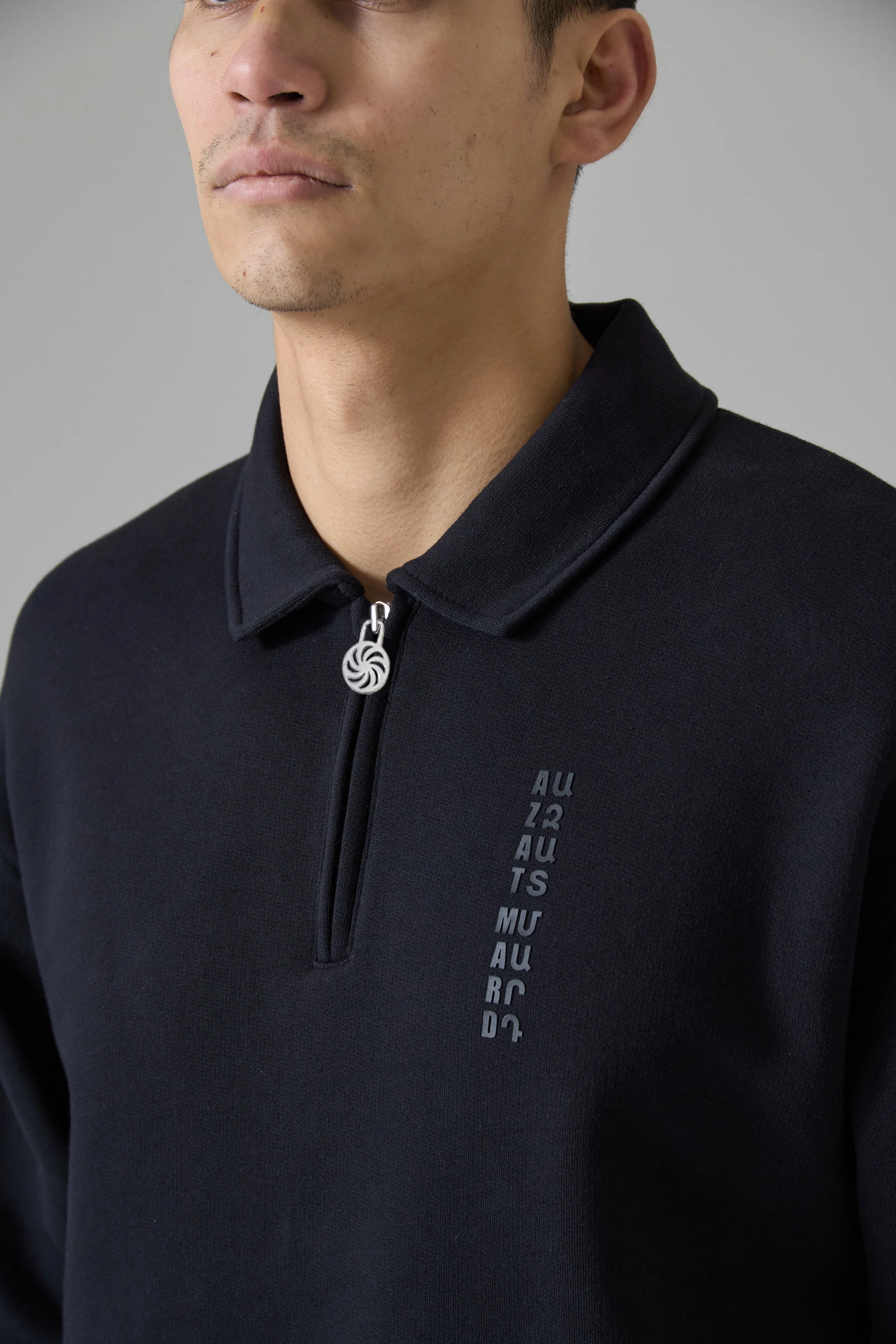 WHEEL OF ETERNITY BLACK QUARTER ZIP SWEATER - Image 7