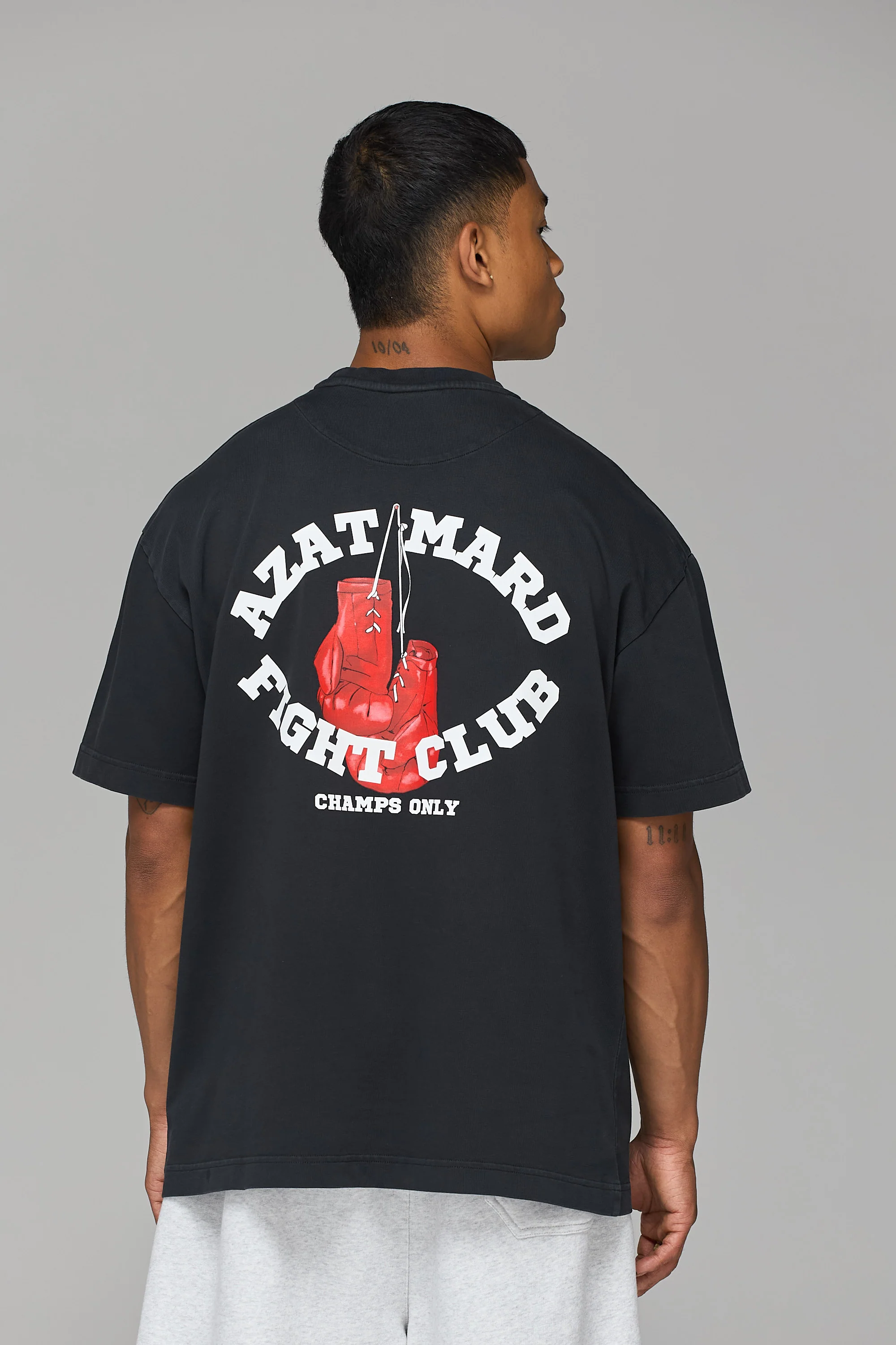 FIGHT CLUB WASHED BLACK T-SHIRT