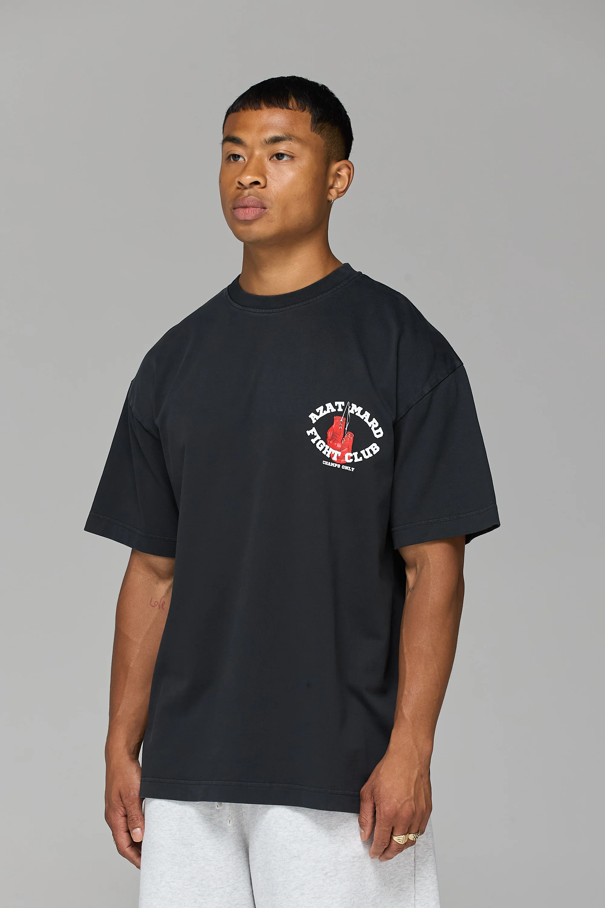 FIGHT CLUB WASHED BLACK T-SHIRT - Image 5