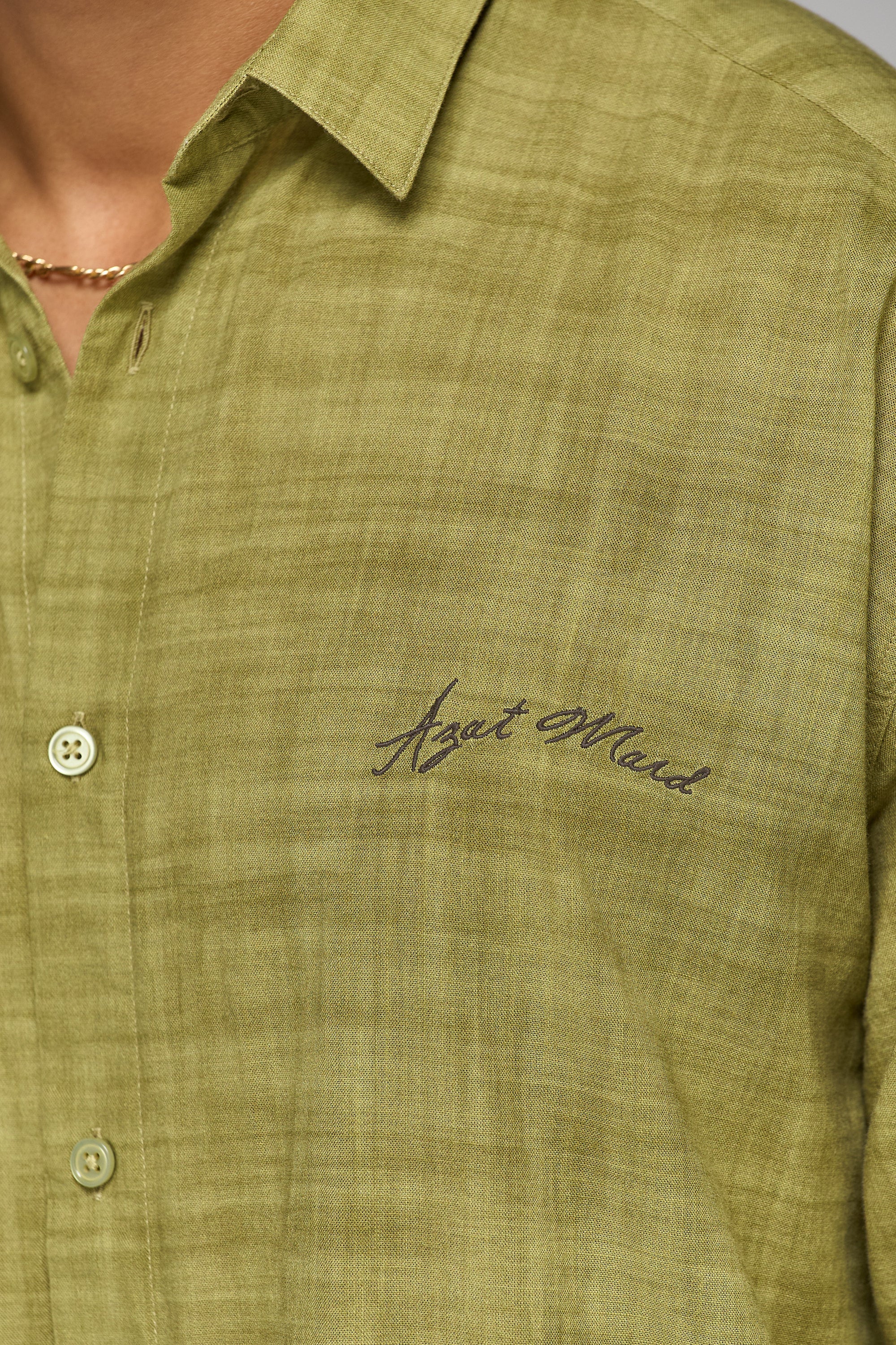 GREEN RELAXED SHIRT - Image 3