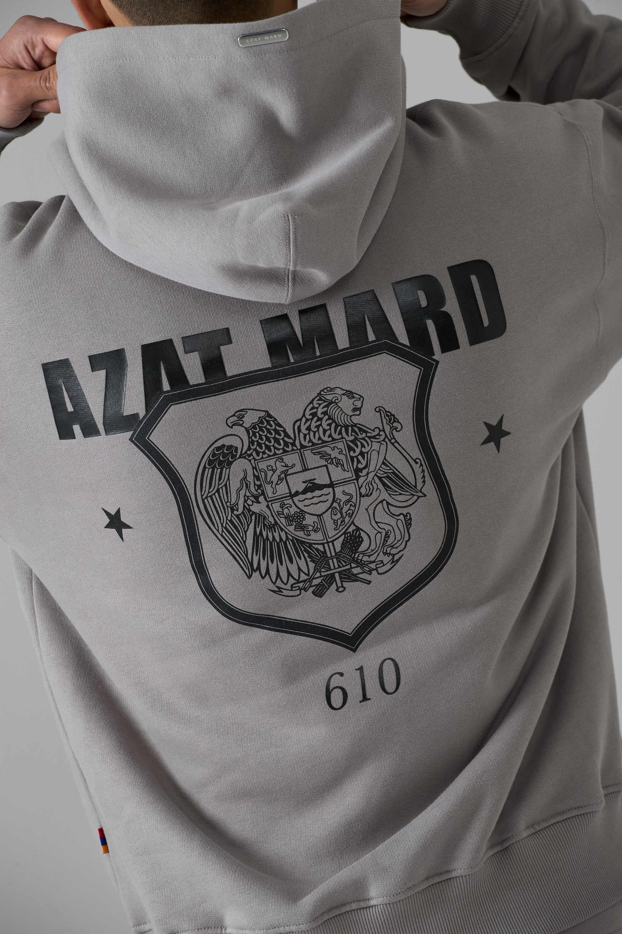 GREY CREST HOODIE - Image 3