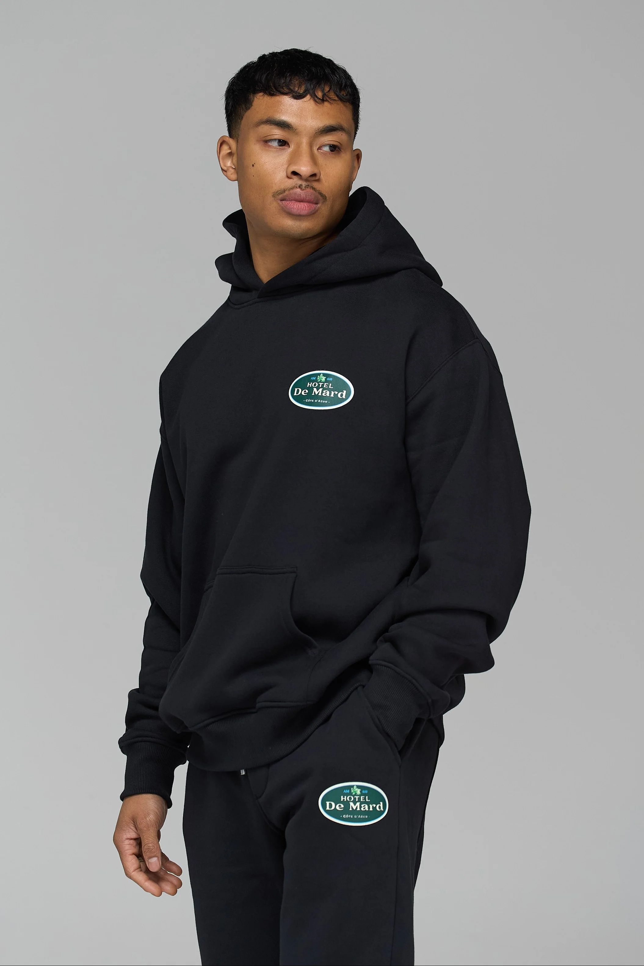 HOTEL DE MARD BLACK HOODIE - Image 2