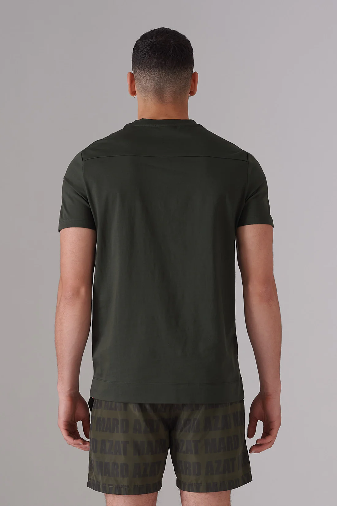 KHAKI MERCERISED T-SHIRT - Image 3