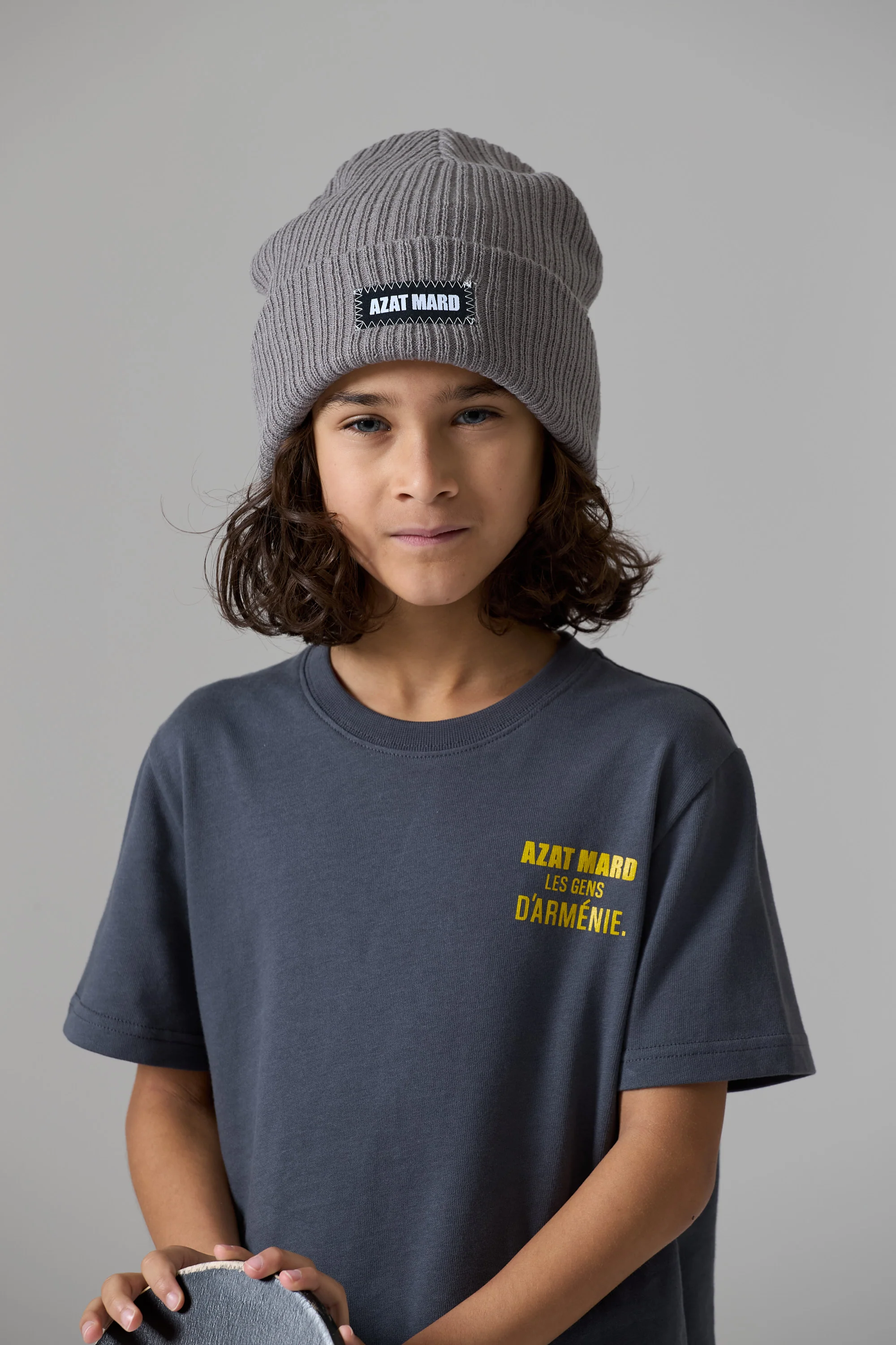 LES GENS CHARCOAL/YELLOW KIDS T-SHIRT - Image 7