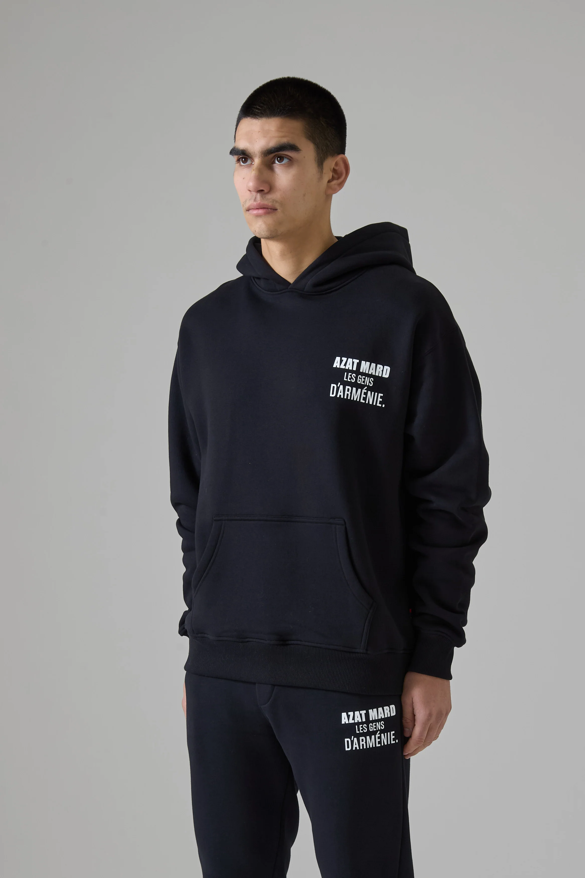 LES GENS BLACK/WHITE HOODIE - Image 3