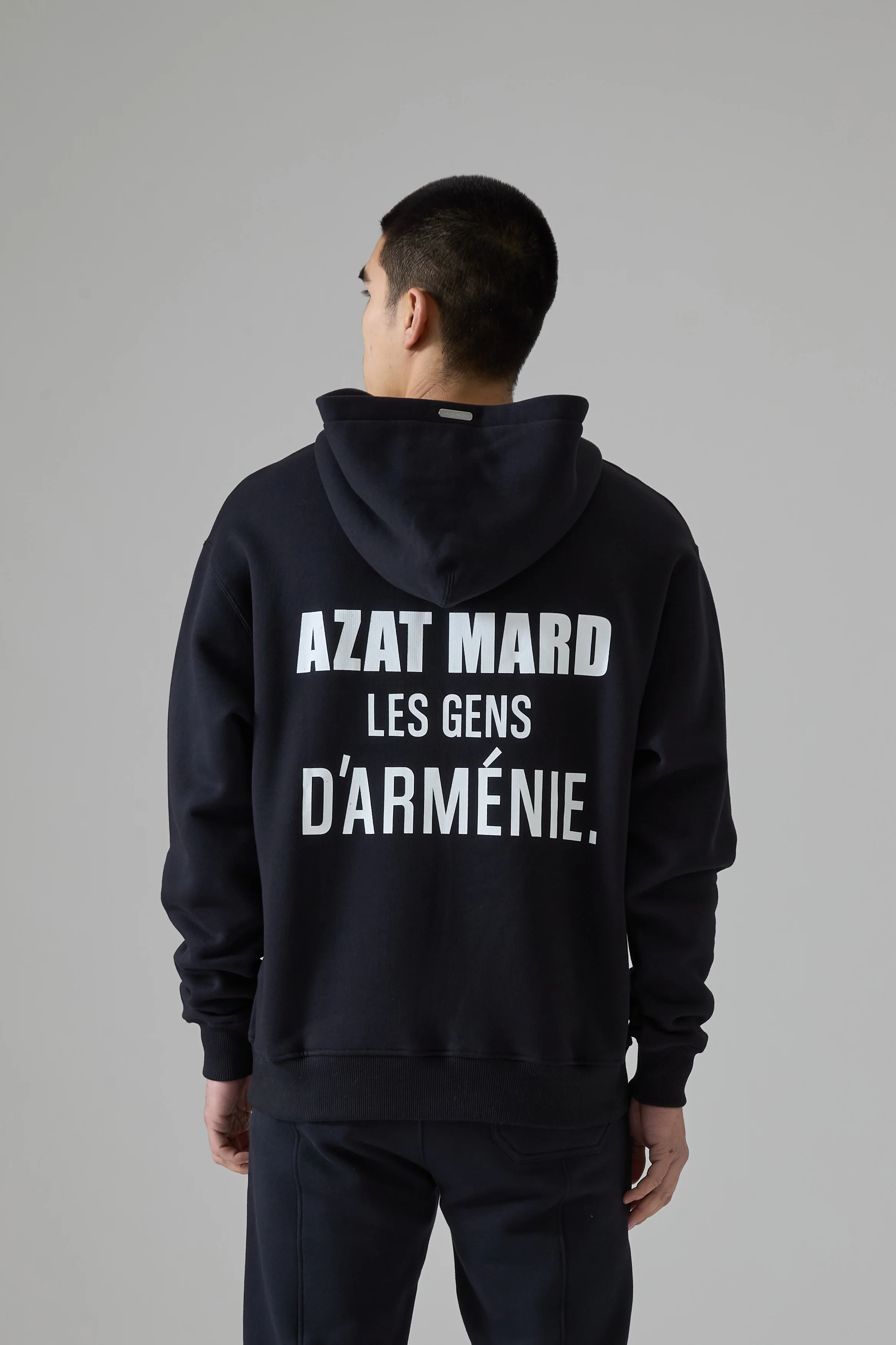 LES GENS BLACK/WHITE HOODIE - Image 4