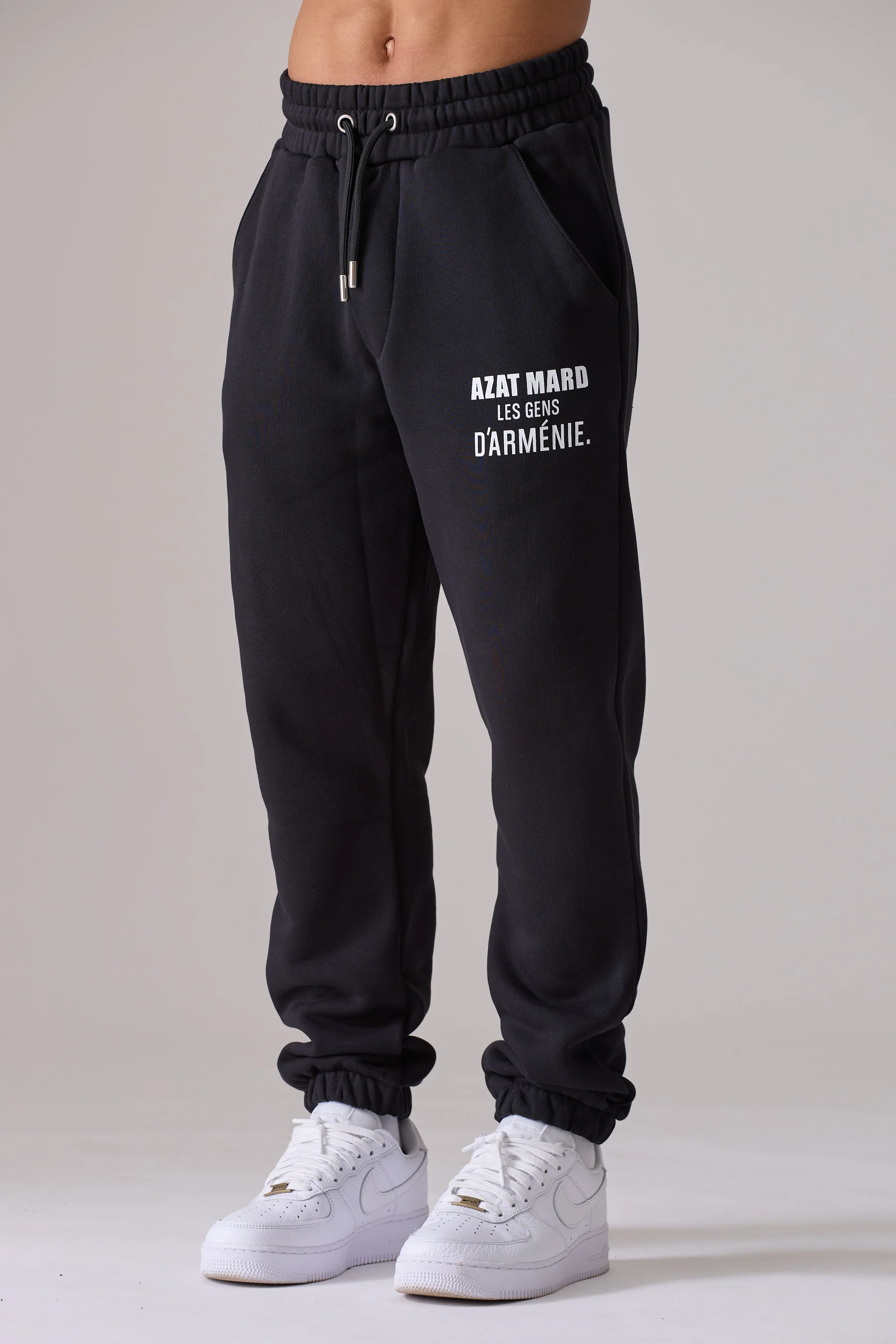 LES GENS BLACK CUFFED JOGGERS - Image 3