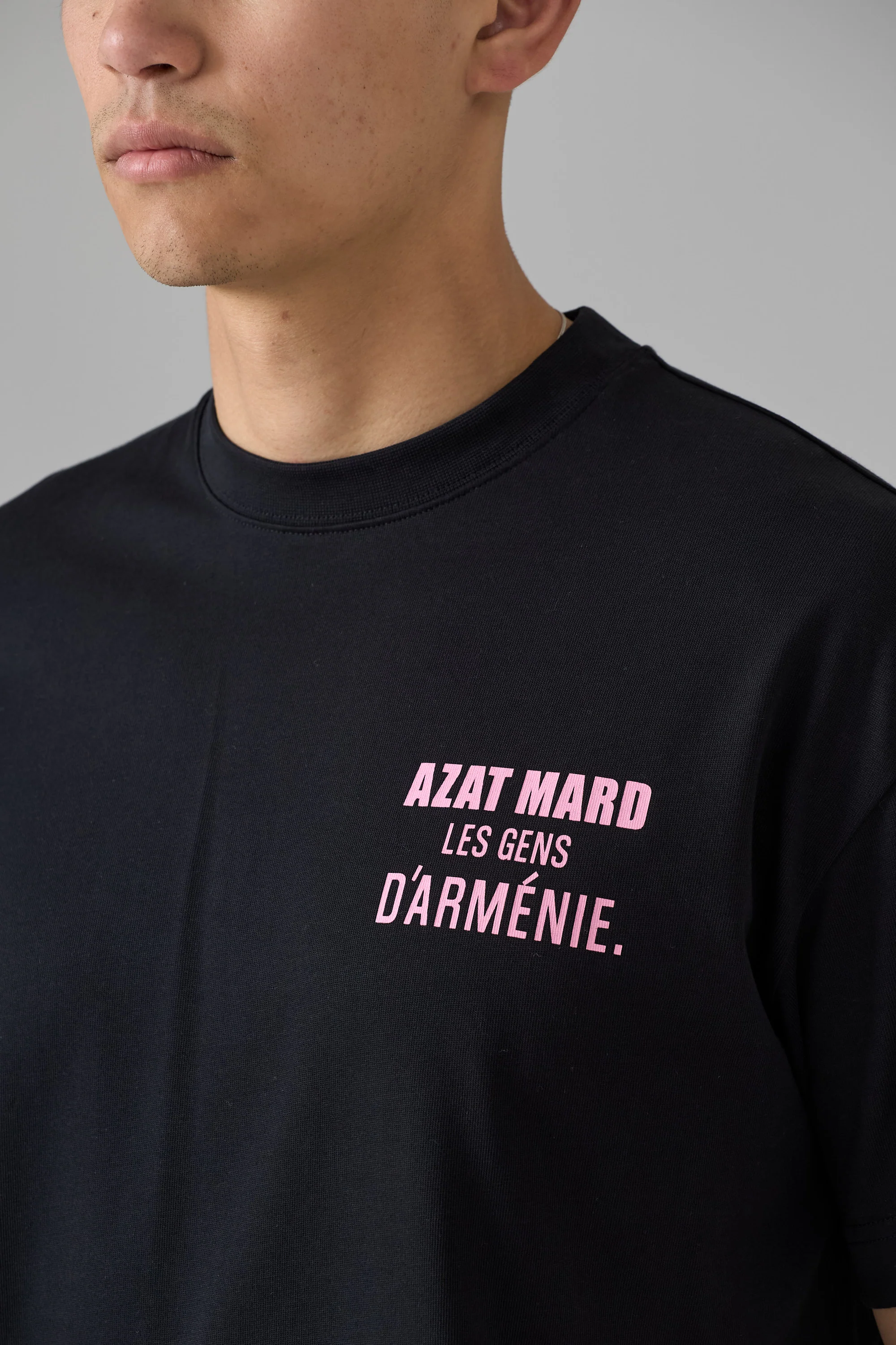 LES GENS BLACK/PINK T-SHIRT - Image 5
