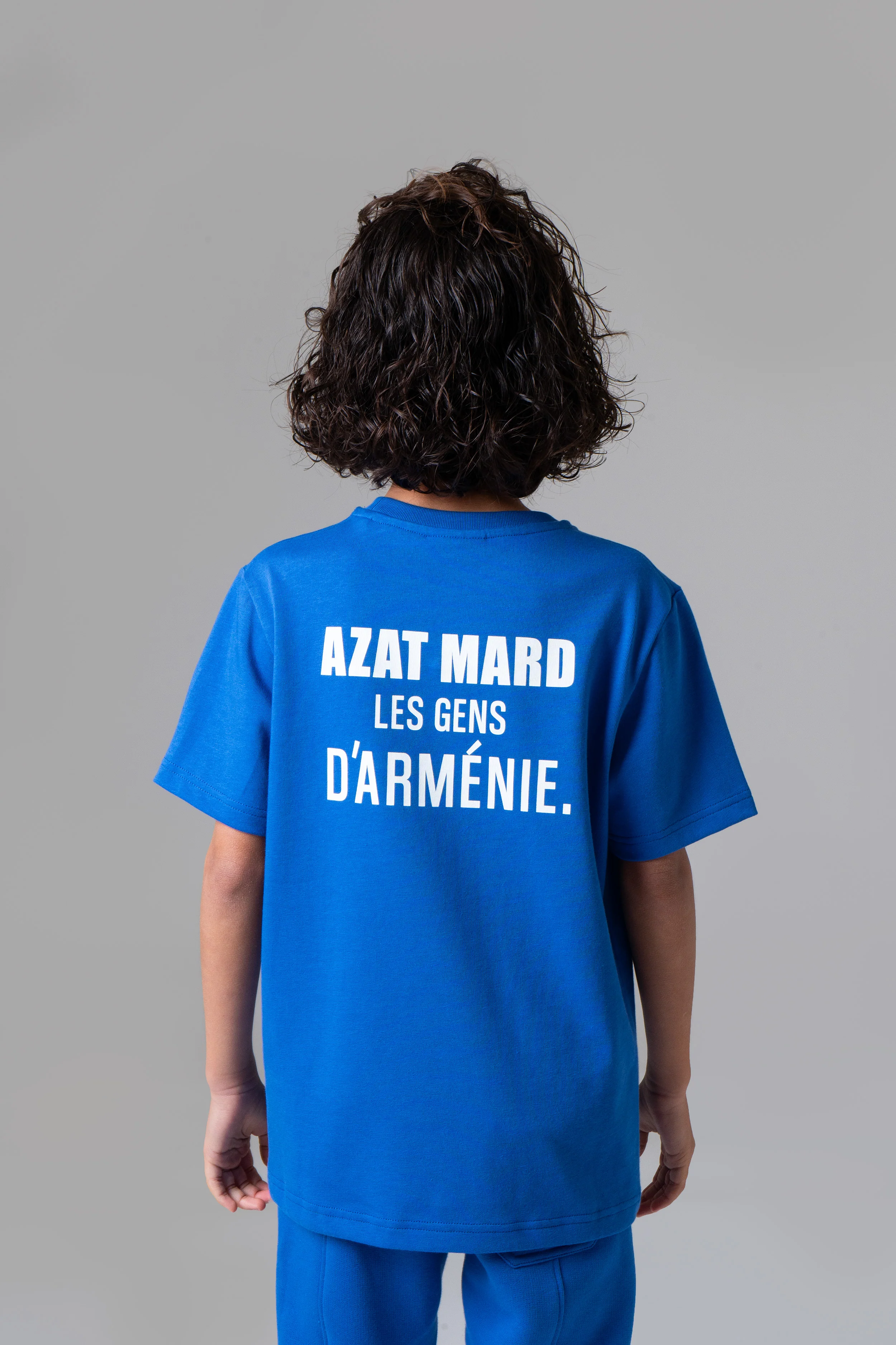LES GENS COBALT BLUE/WHITE KIDS T-SHIRT - Image 3
