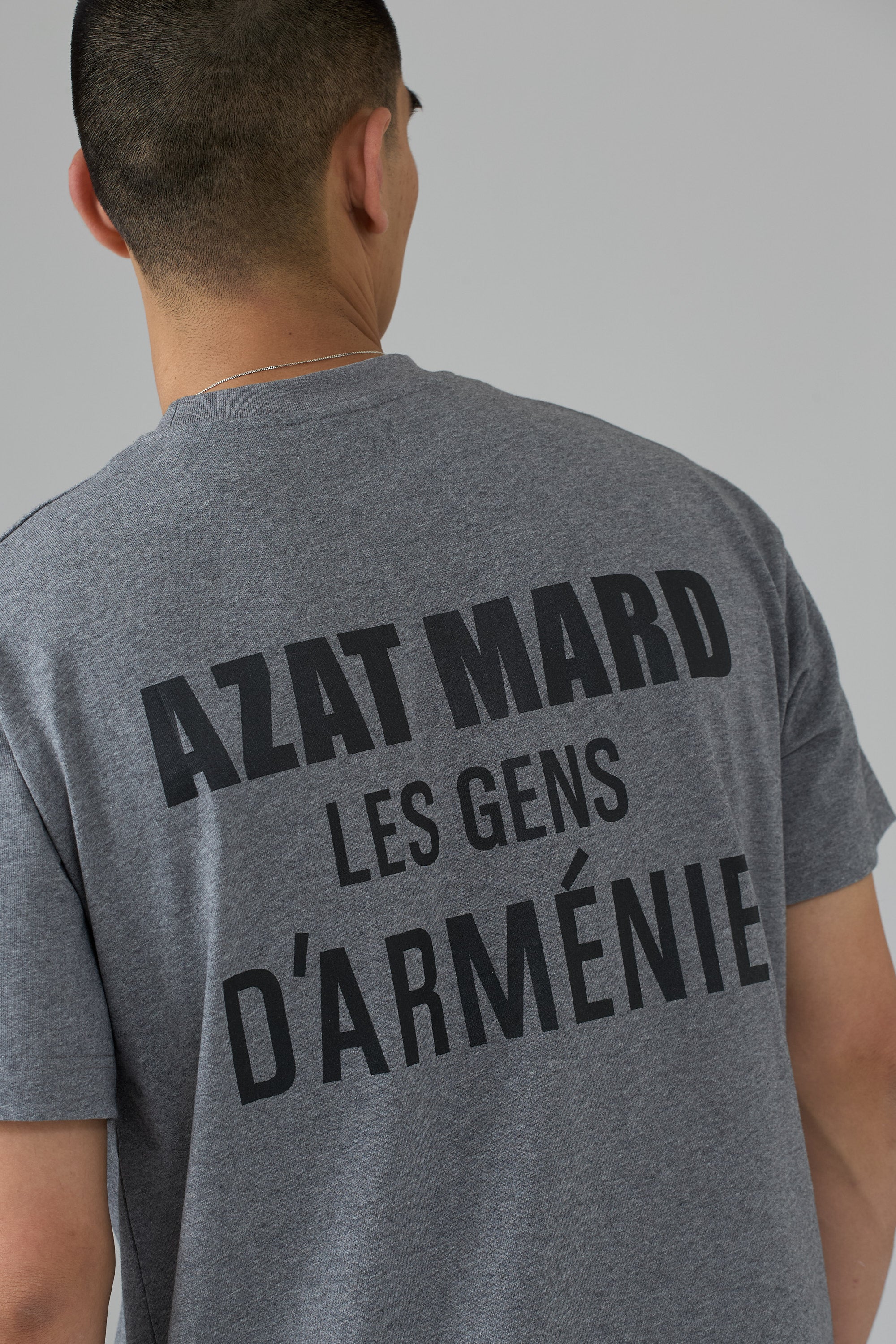 LES GENS GREY MARL/BLACK T-SHIRT - Image 5