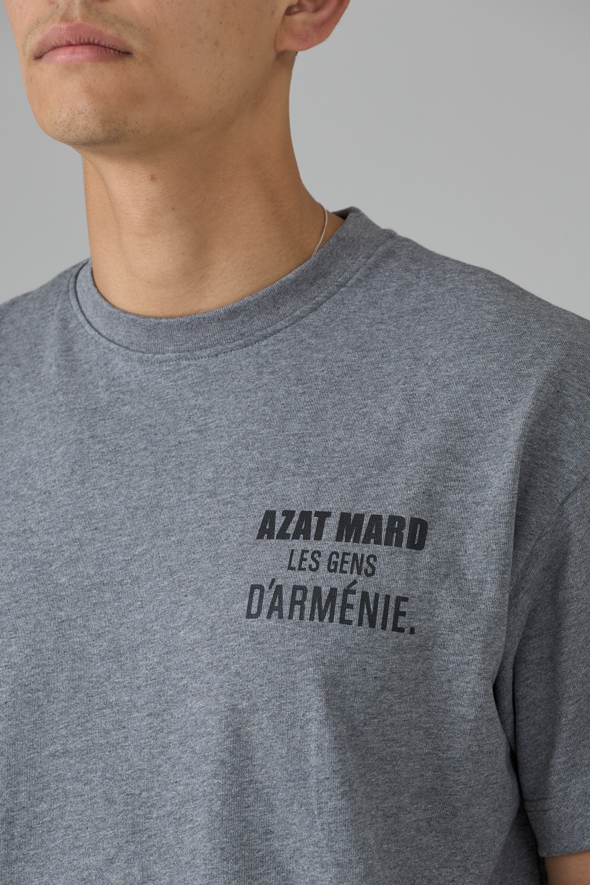 LES GENS GREY MARL/BLACK T-SHIRT - Image 6