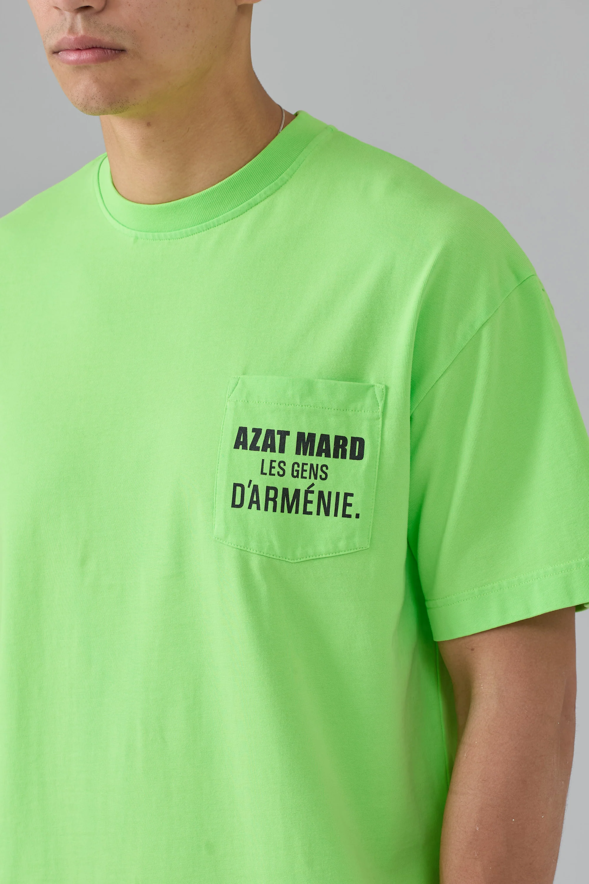 LES GENS LIME GREEN T-SHIRT - Image 4