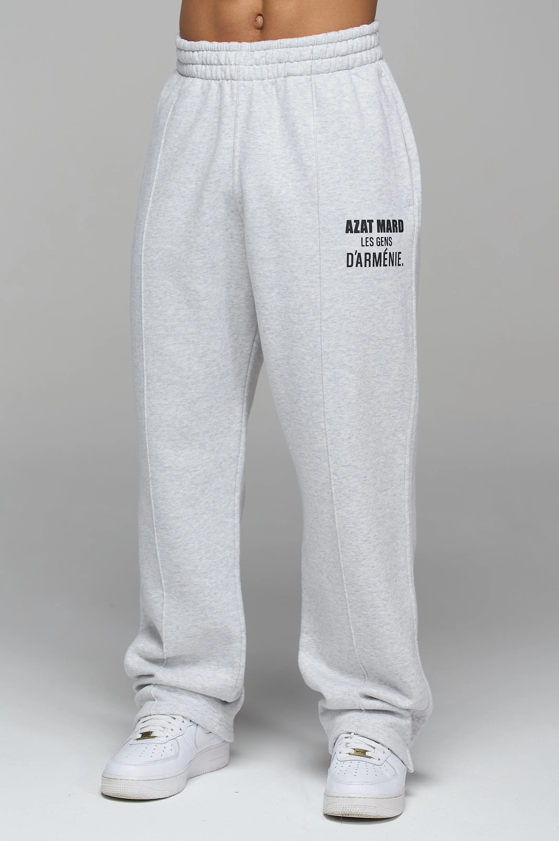 LES GENS MARL GREY RELAXED STRAIGHT LEG JOGGERS