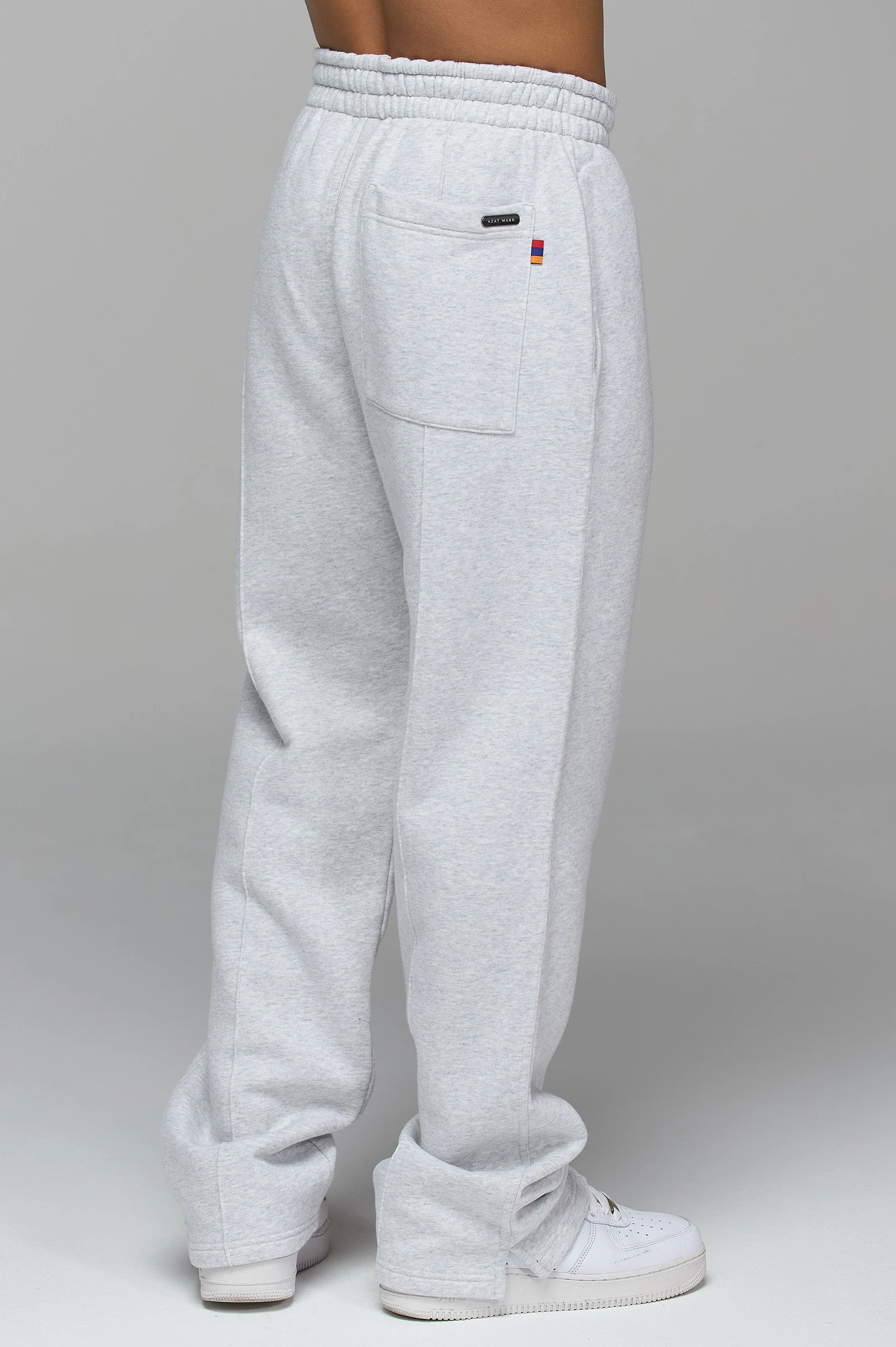 LES GENS MARL GREY RELAXED STRAIGHT LEG JOGGERS - Image 3