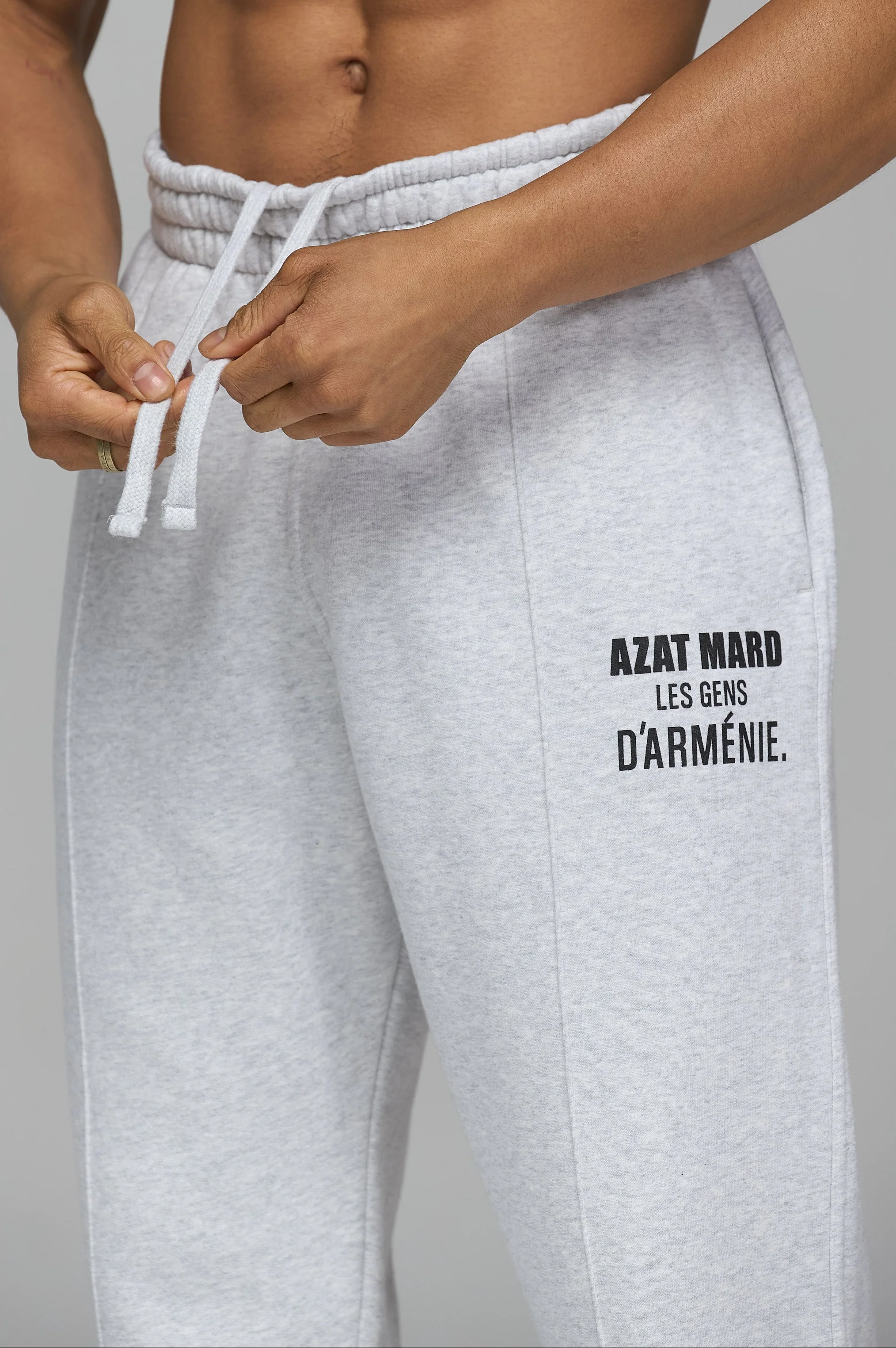 LES GENS MARL GREY RELAXED STRAIGHT LEG JOGGERS - Image 6