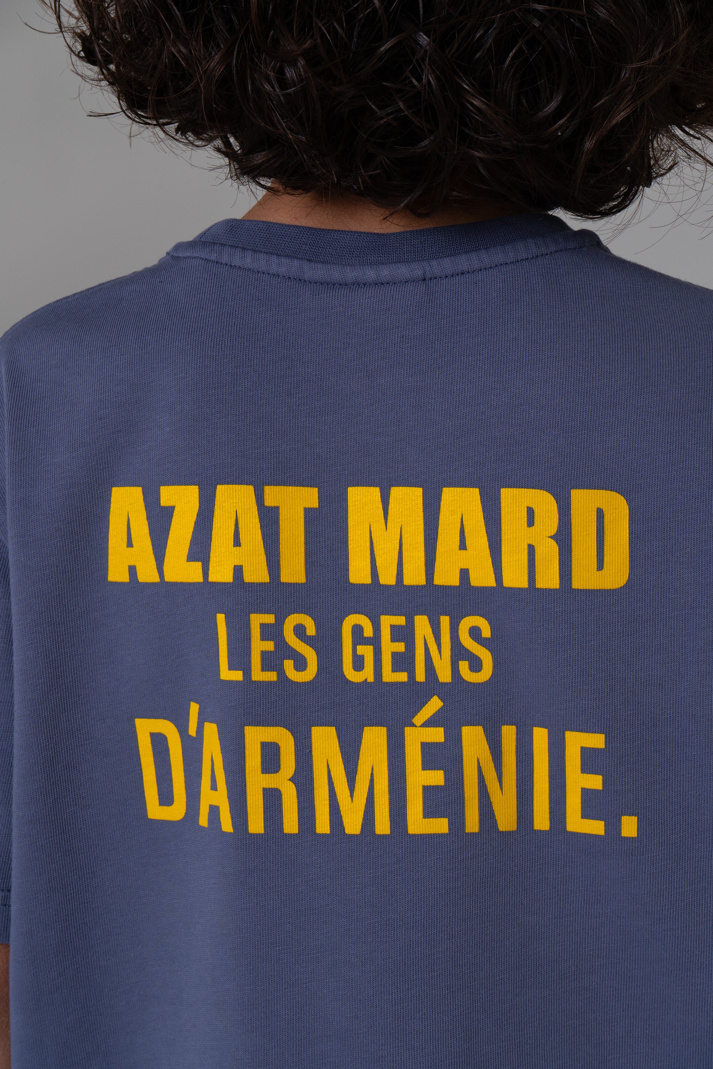 LES GENS WASHED NAVY/YELLOW KIDS T-SHIRT - Image 5