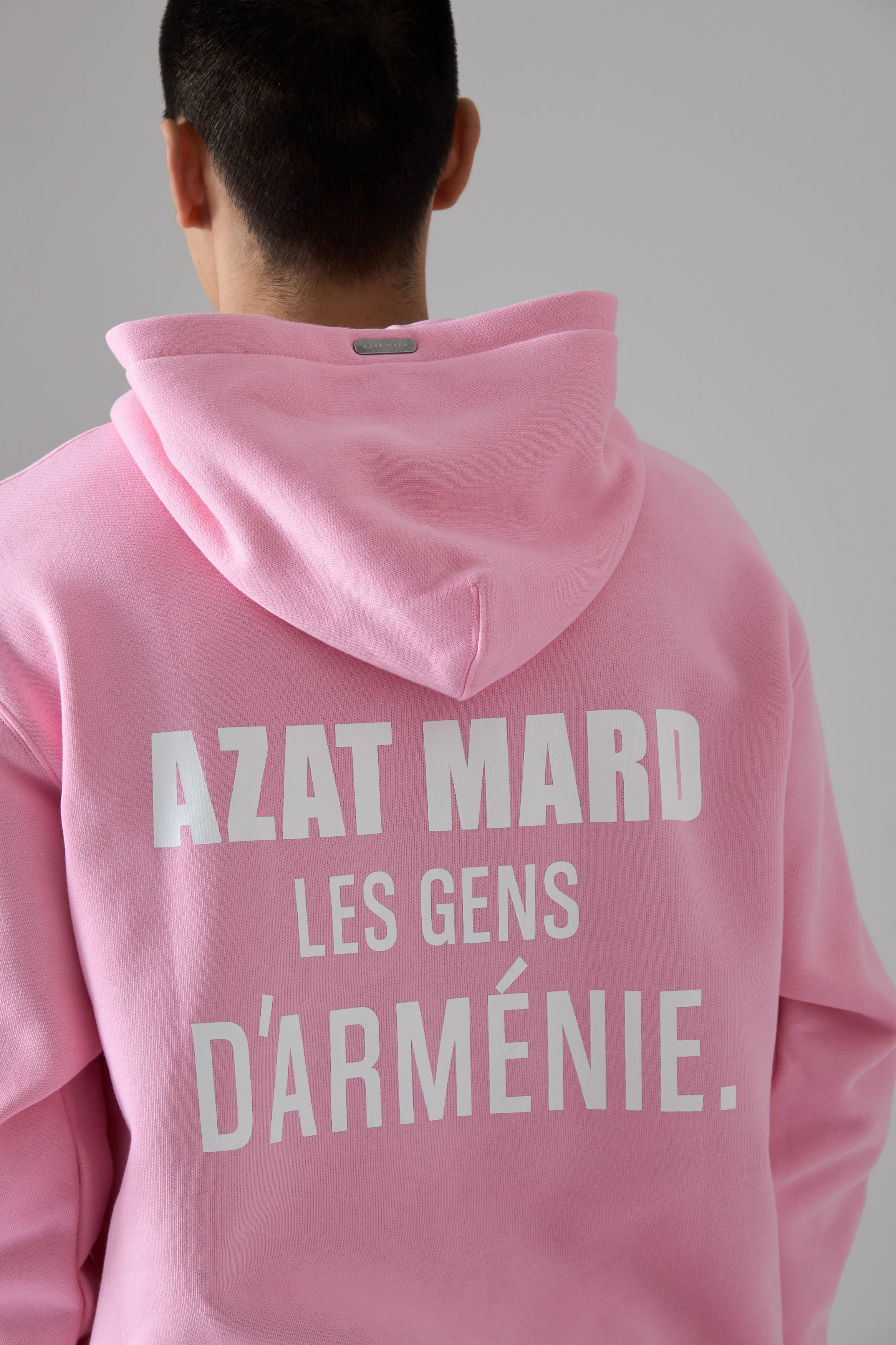 LES GENS PINK/WHITE HOODIE - Image 2