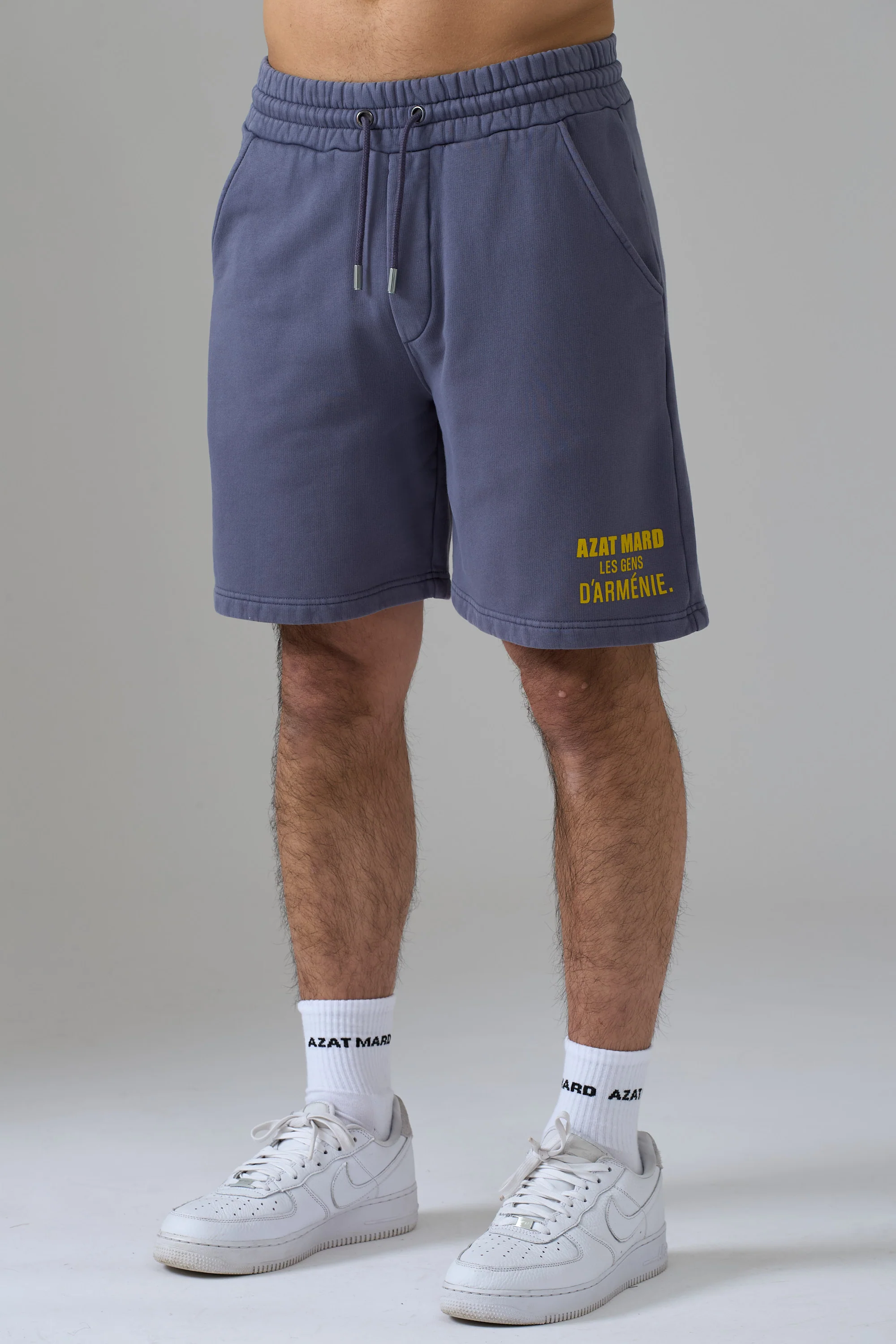 LES GENS WASHED NAVY SHORTS