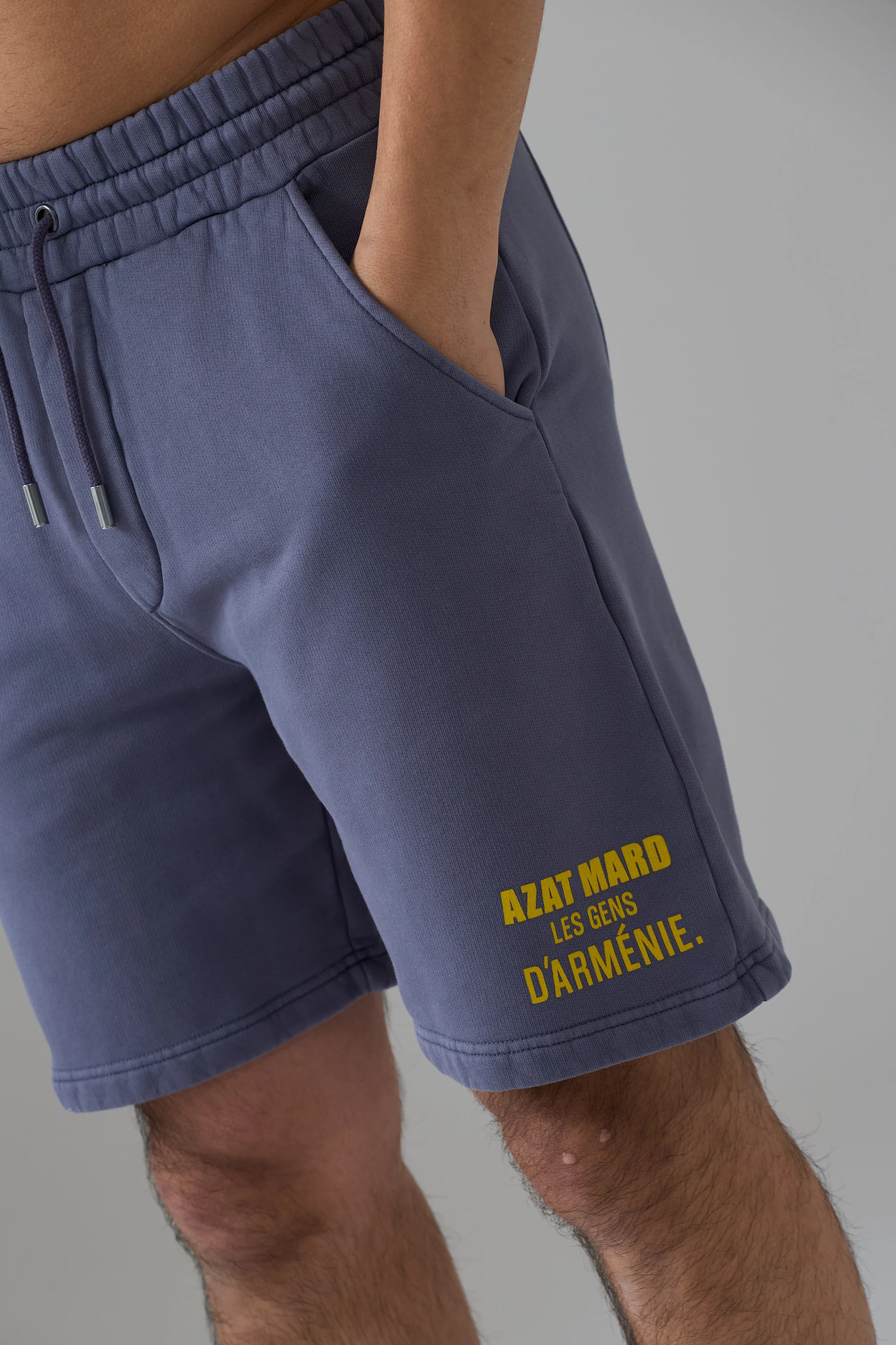 LES GENS WASHED NAVY SHORTS - Image 2