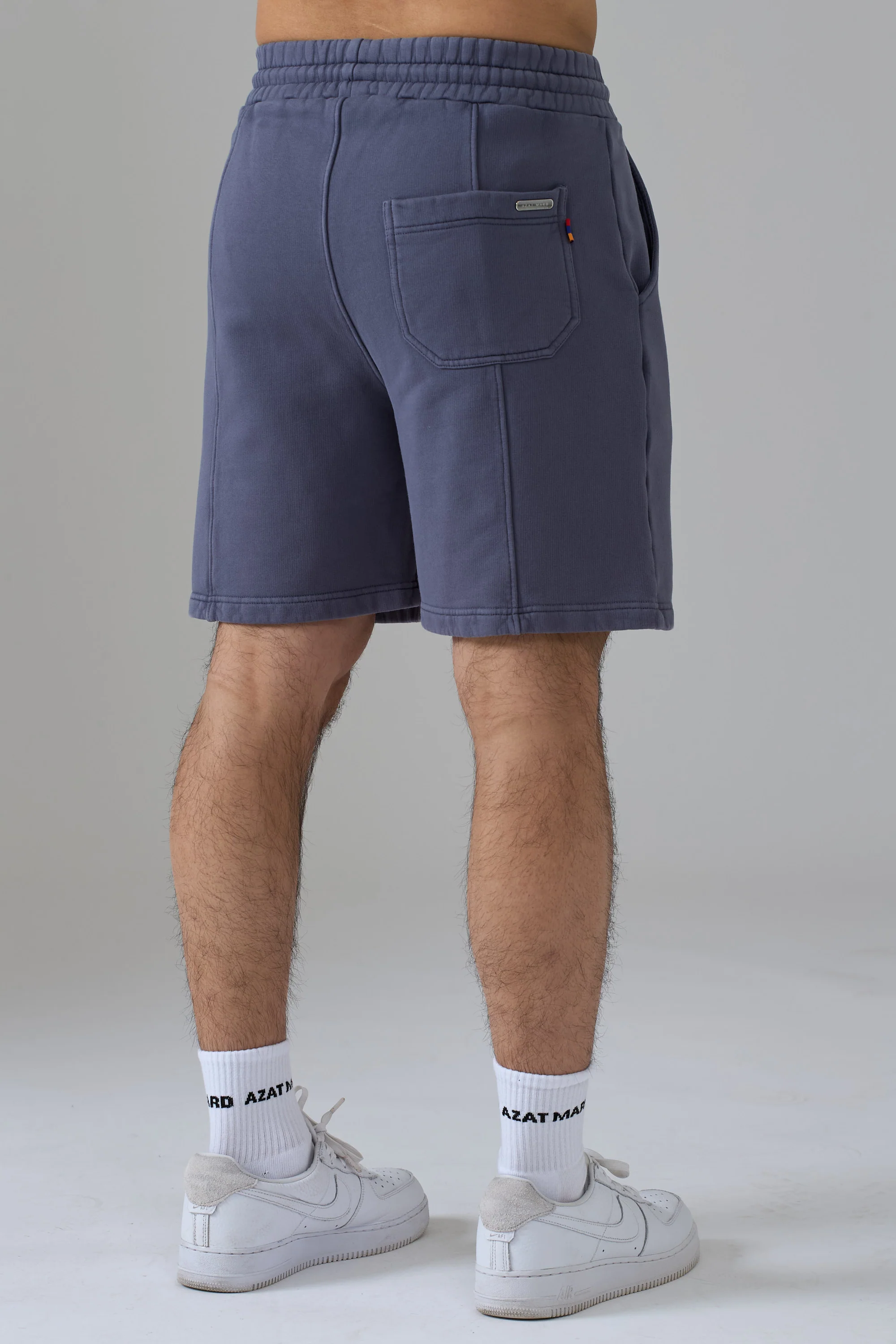 LES GENS WASHED NAVY SHORTS - Image 4