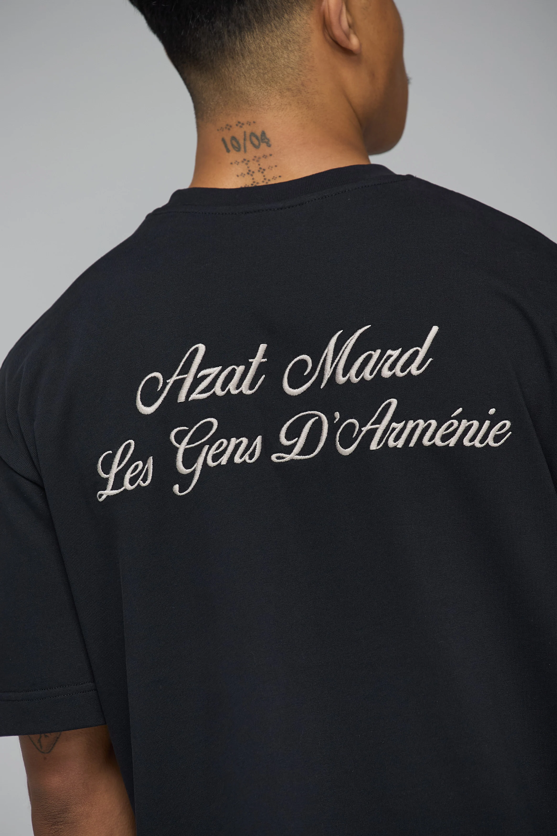 LES GENS SIGNATURE BLACK T-SHIRT - Image 3