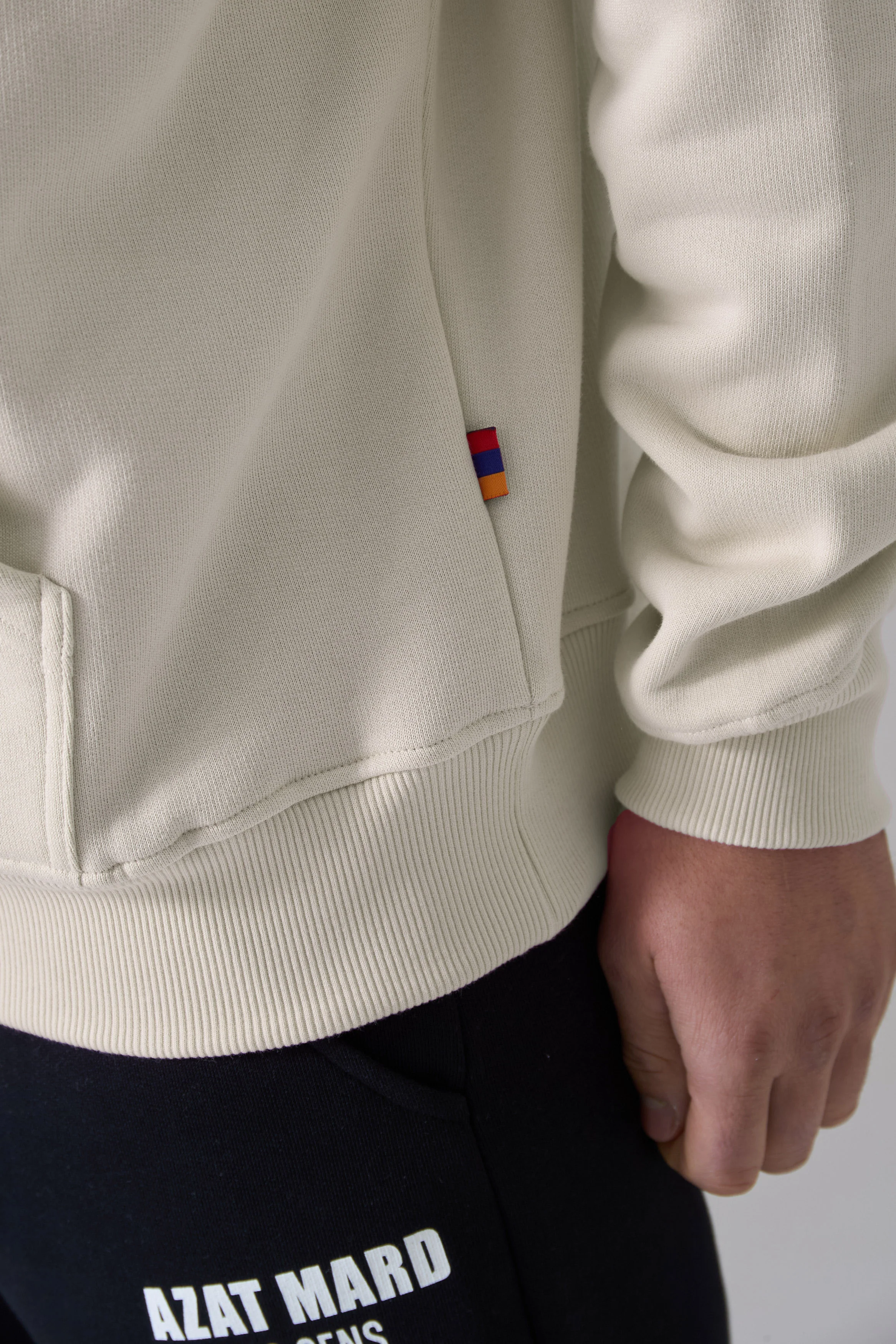 LES GENS STONE/GREEN HOODIE - Image 5