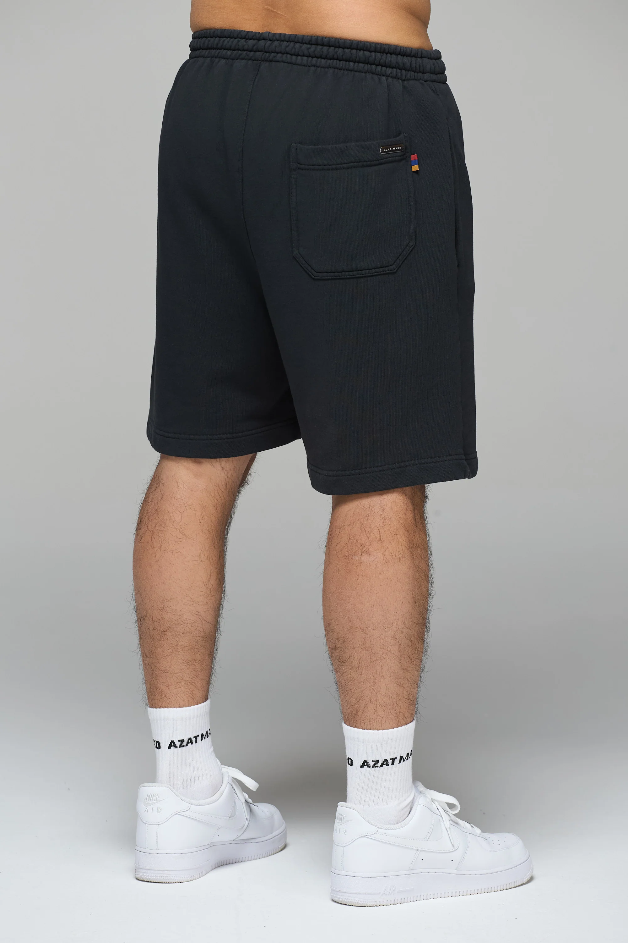 LES GENS WASHED BLACK/RED SHORTS - Image 2