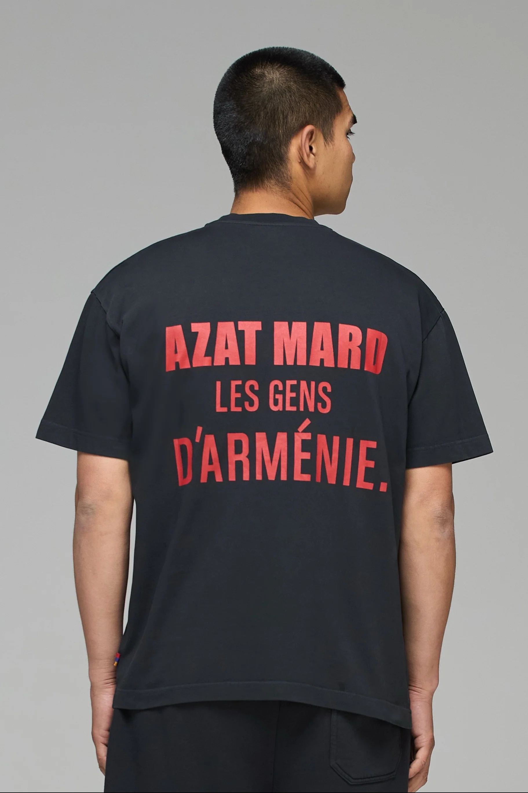 LES GENS WASHED BLACK/RED T-SHIRT - Image 2