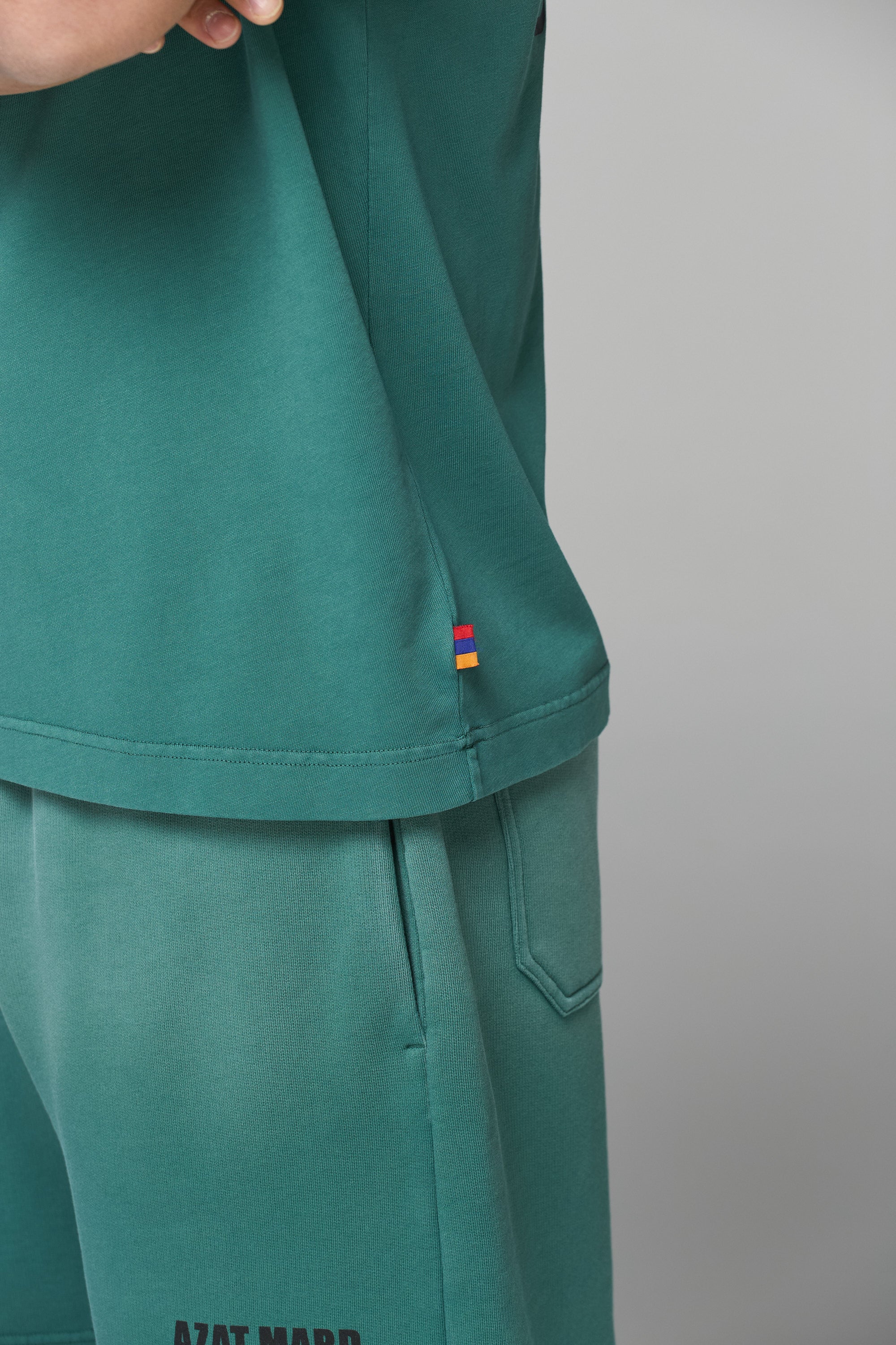LES GENS WASHED GREEN T-SHIRT - Image 6