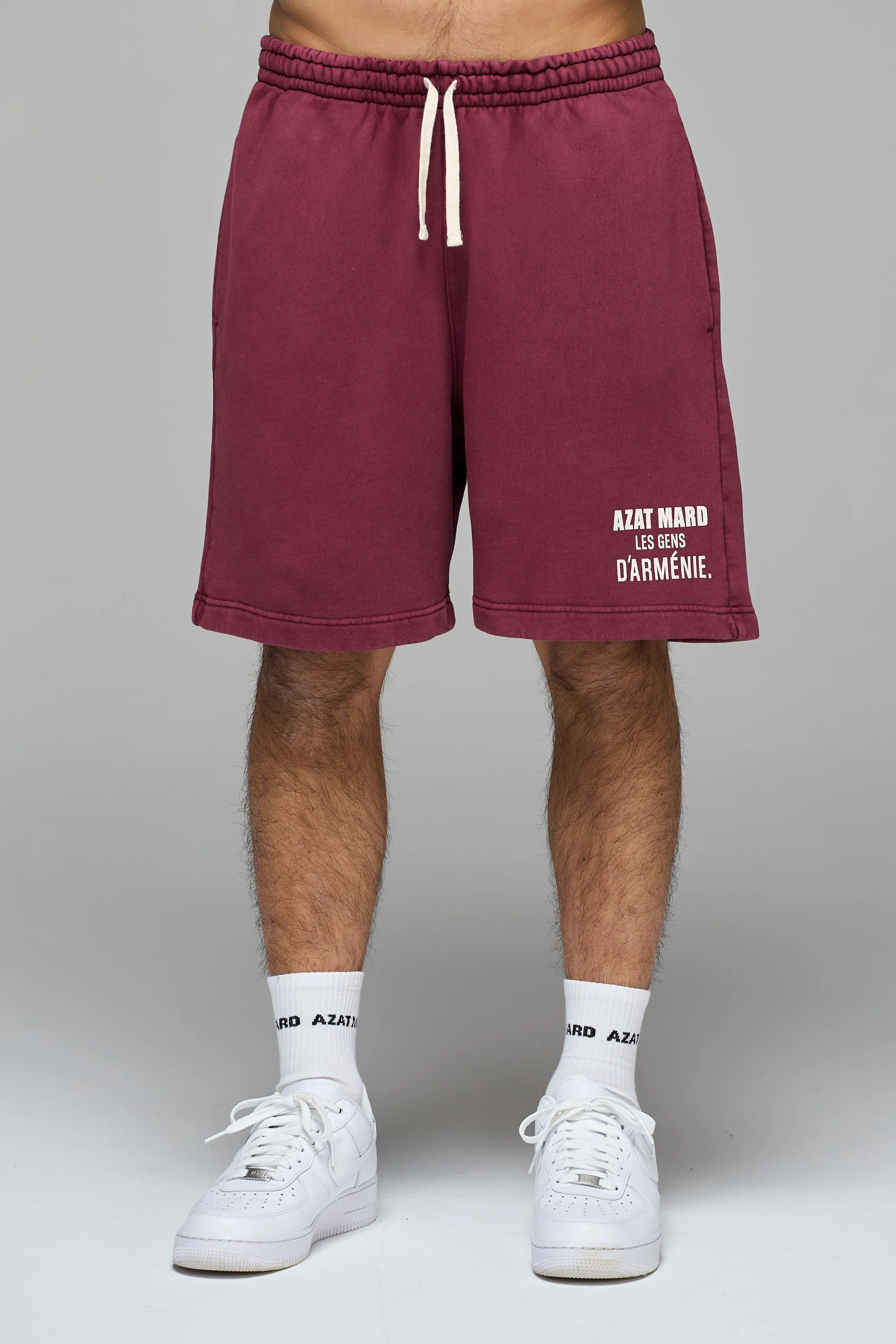 LES GENS MAROON SHORTS - Image 3