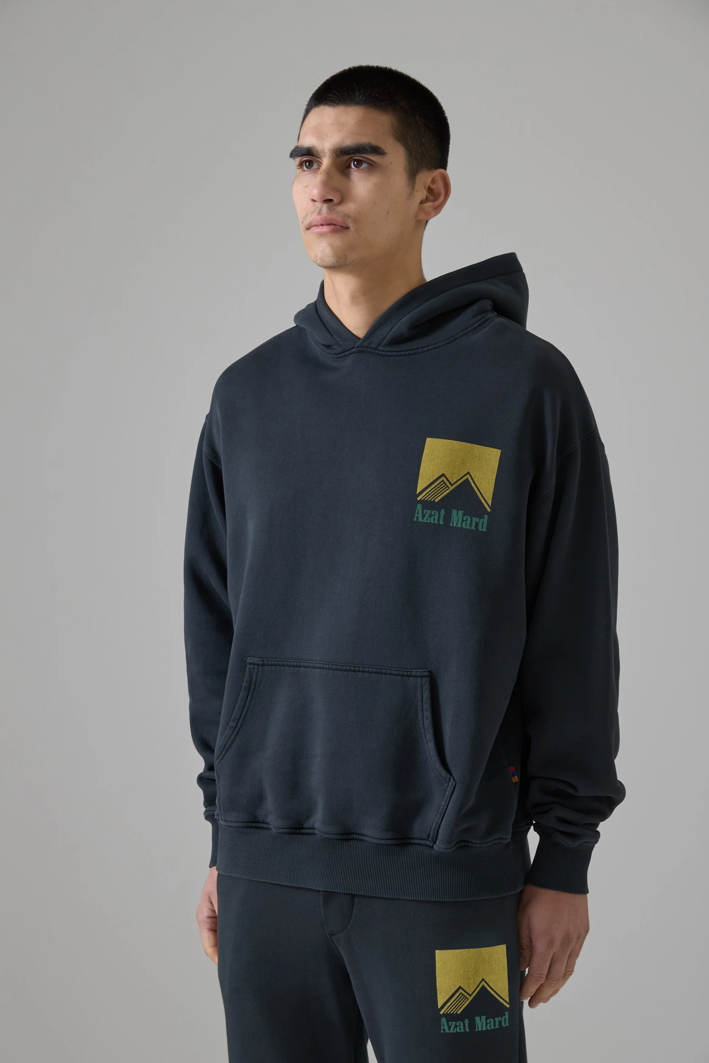 SPECIAL BLENDS WASHED BLACK HOODIE - Image 4