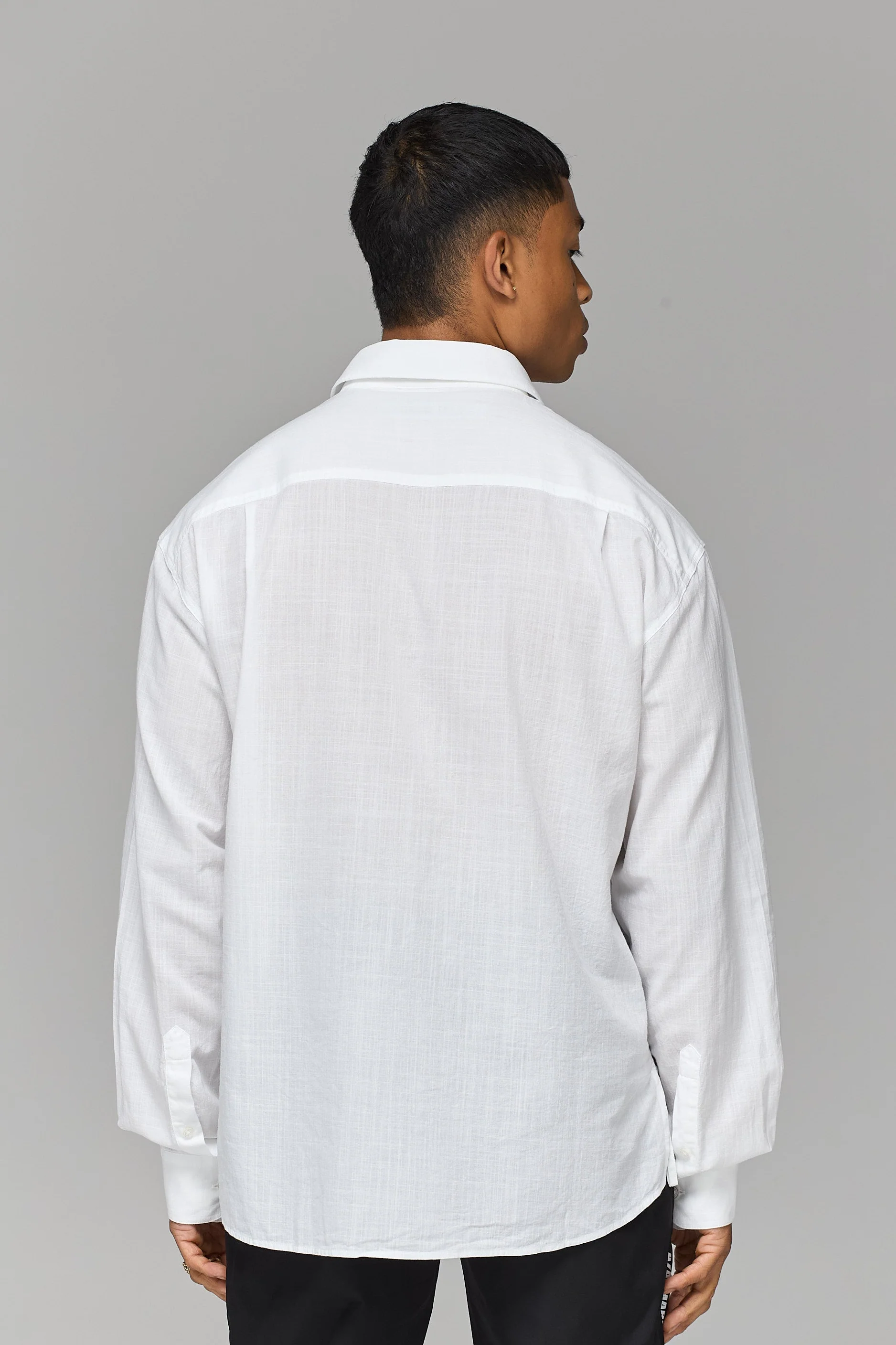WHITE RELAXED SHIRT - Image 5