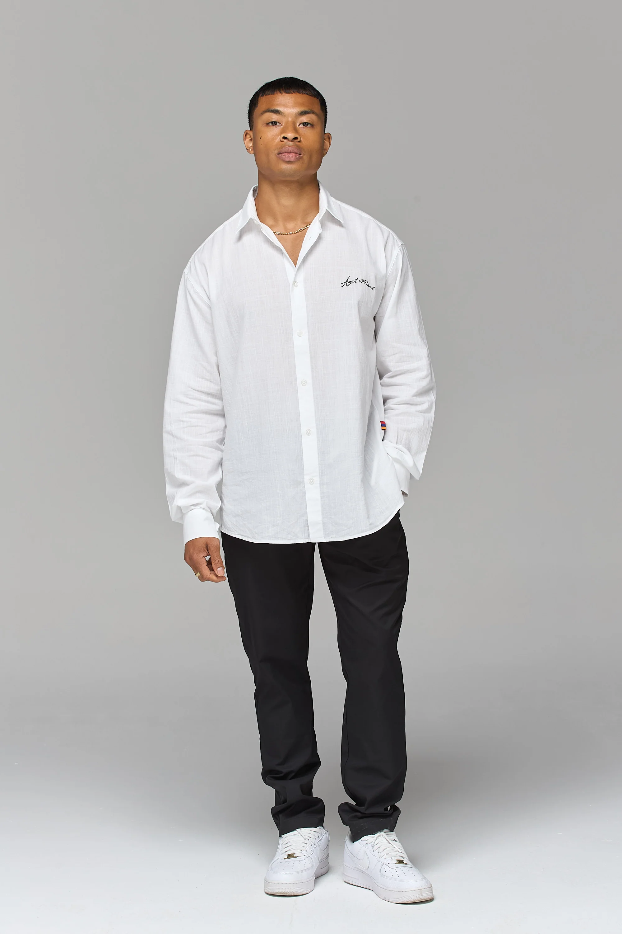 WHITE RELAXED SHIRT - Image 6