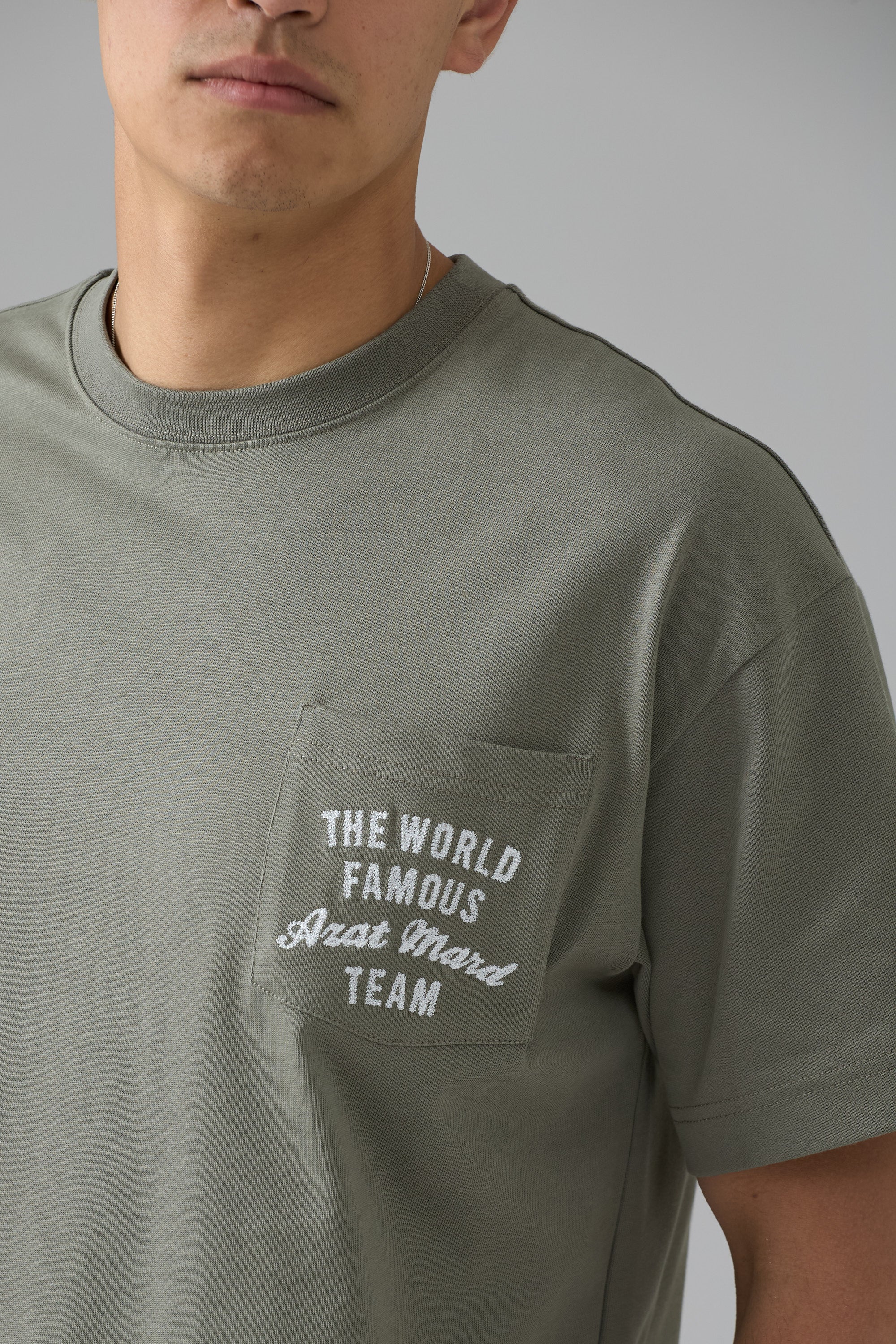 WORLD FAMOUS AZAT MARD TAUPE T-SHIRT - Image 7