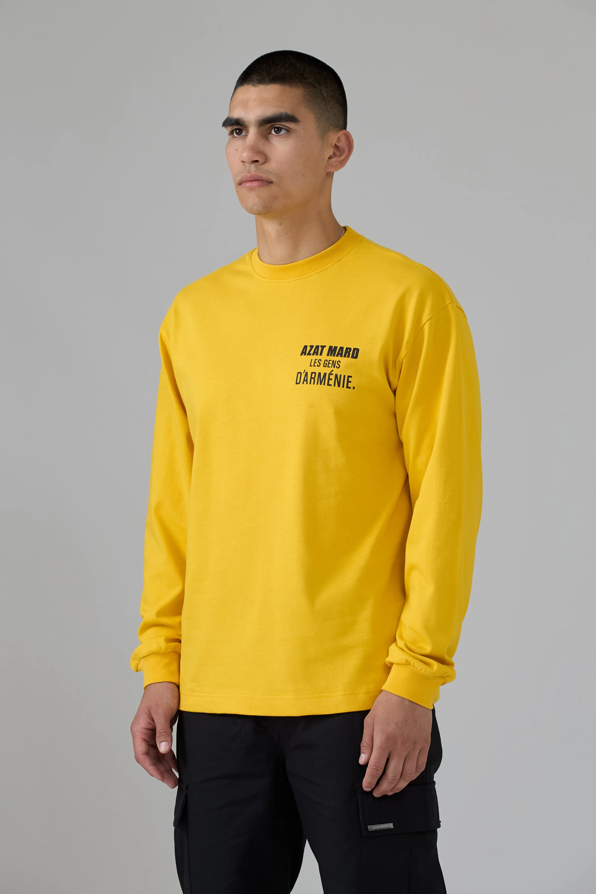 YELLOW LES GENS LONG SLEEVE T-SHIRT - Image 3